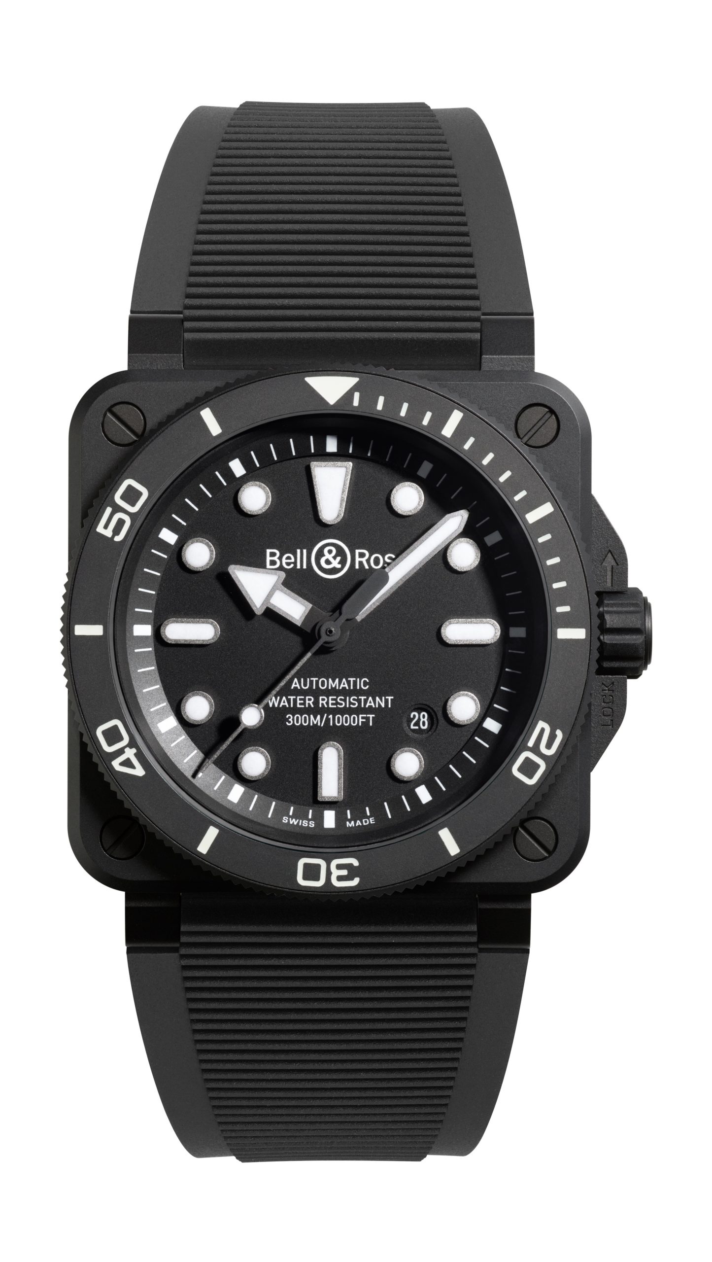Bell & Ross BR 03 Diver Black Matte Ceramic BR03A-D-BL-CE/SRB
