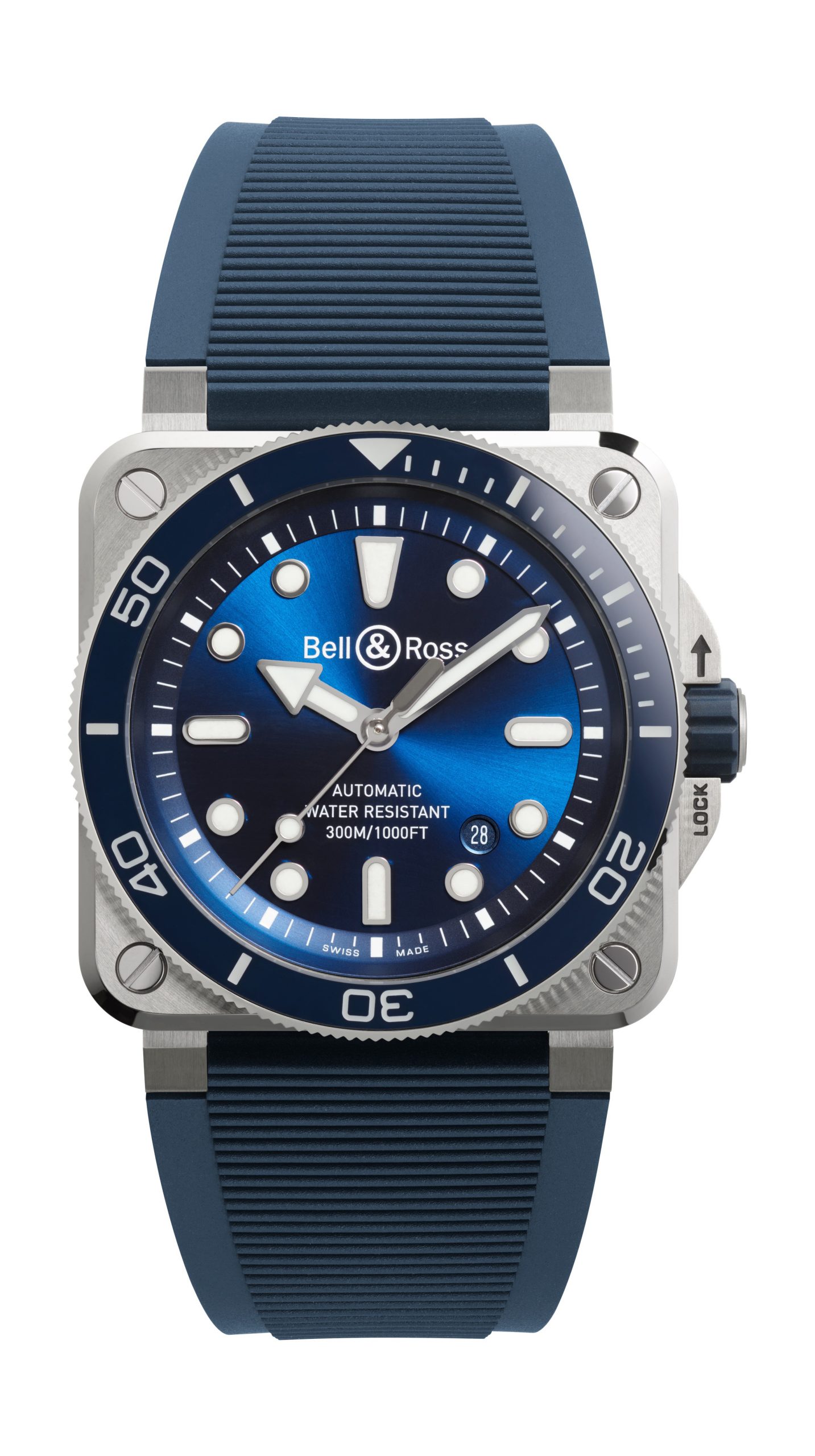 Bell & Ross BR 03 Diver Blue Steel BR03A-D-BLU-ST/SRB