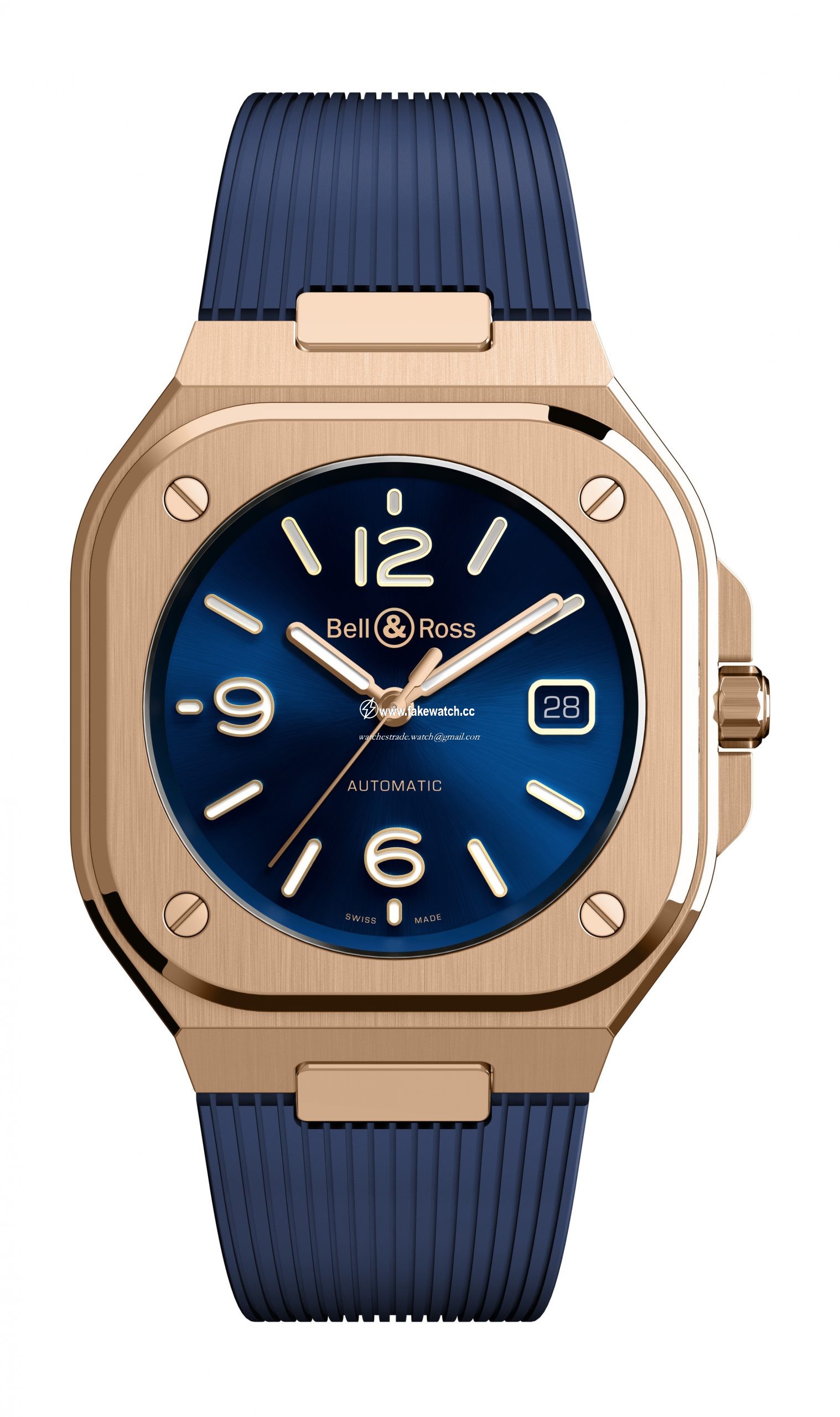 Bell & Ross BR 05 Blue Gold BR05A-BLU-PG/SRB