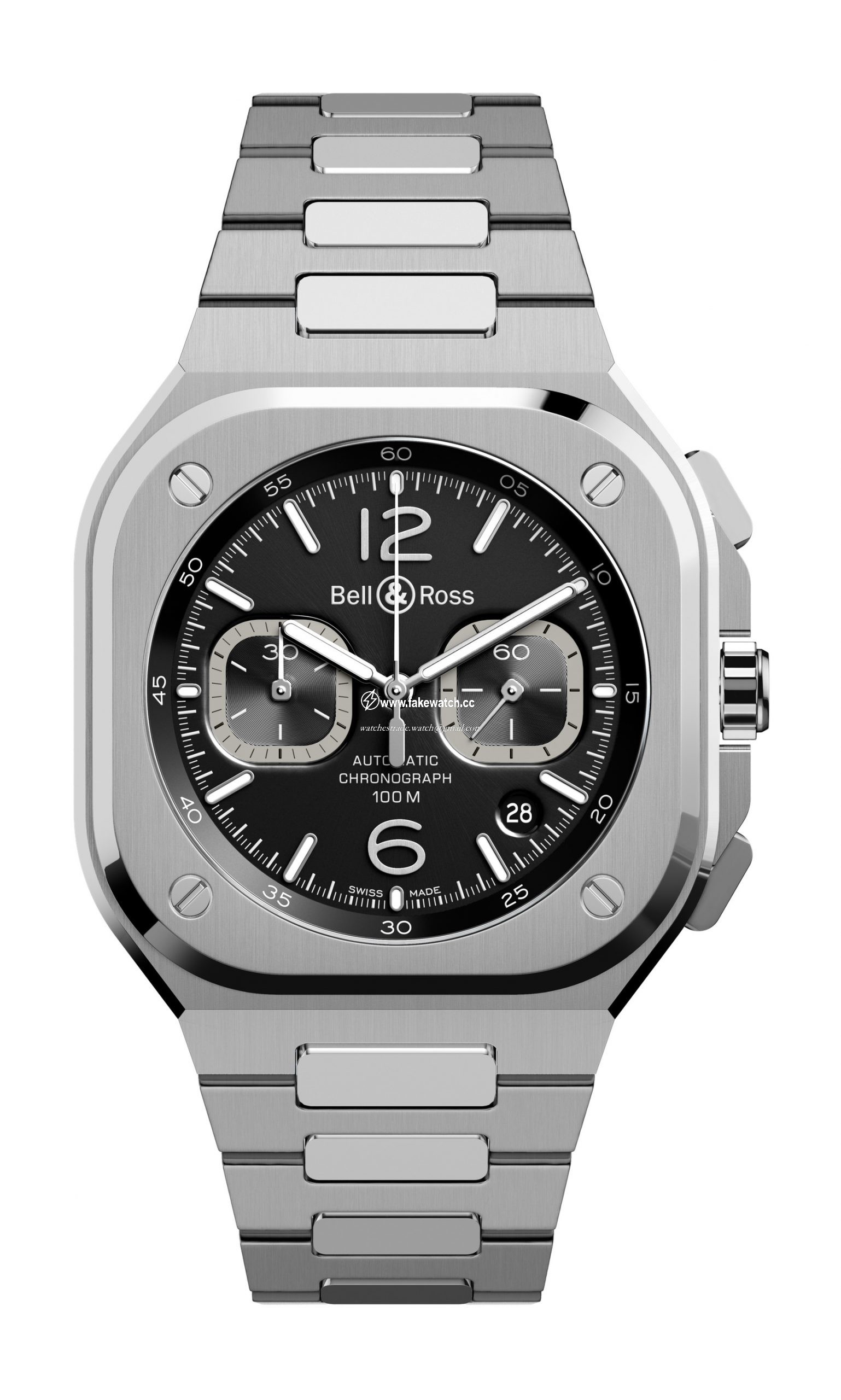Bell & Ross BR 05 Chrono Black Steel BR05C-BL-ST/SST