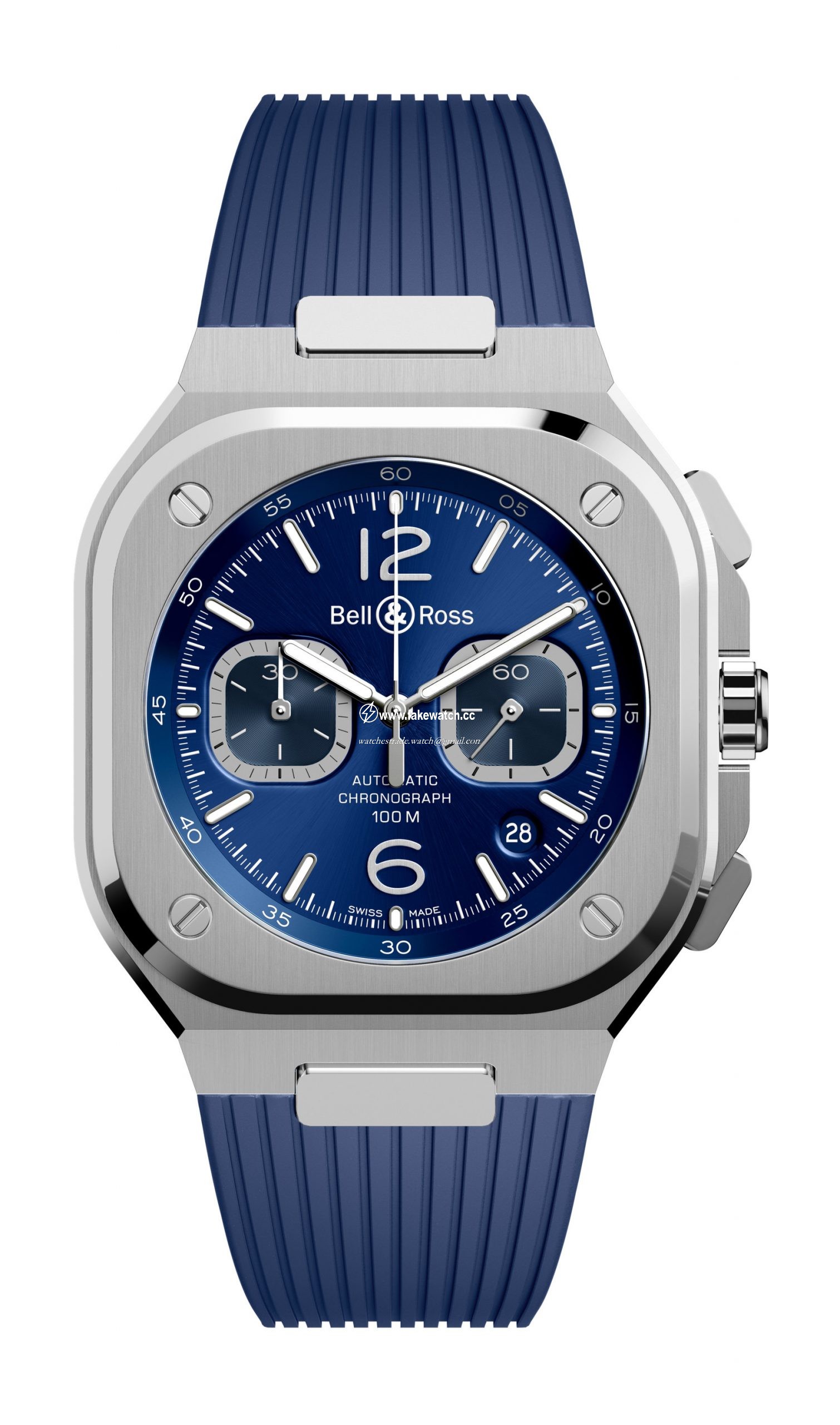 Bell & Ross BR 05 Chrono Blue Steel BR05C-BU-ST/SRB