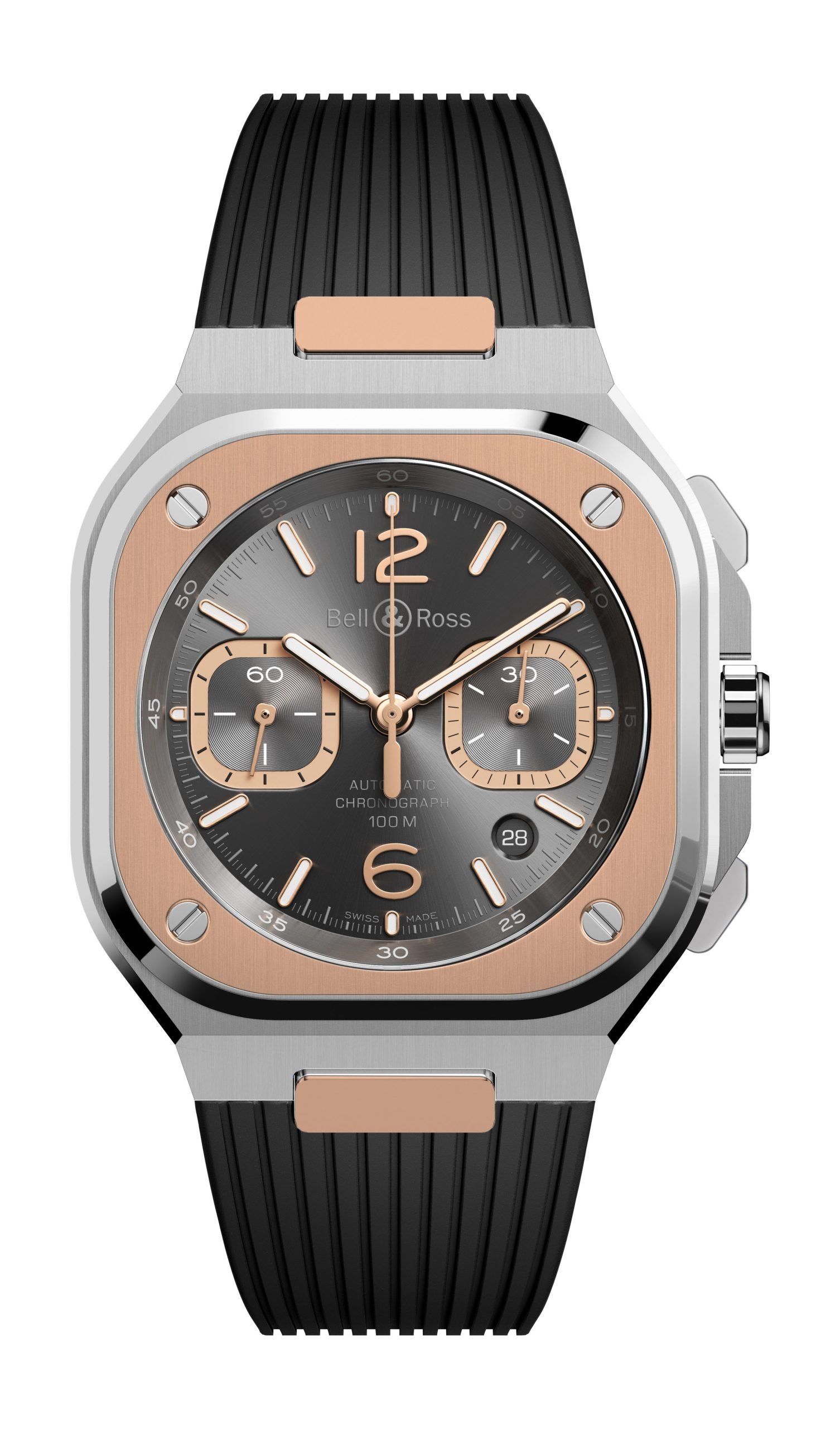 Bell & Ross BR 05 Chrono Gray Steel & Gold BR05C-RTH-STPG/SRB