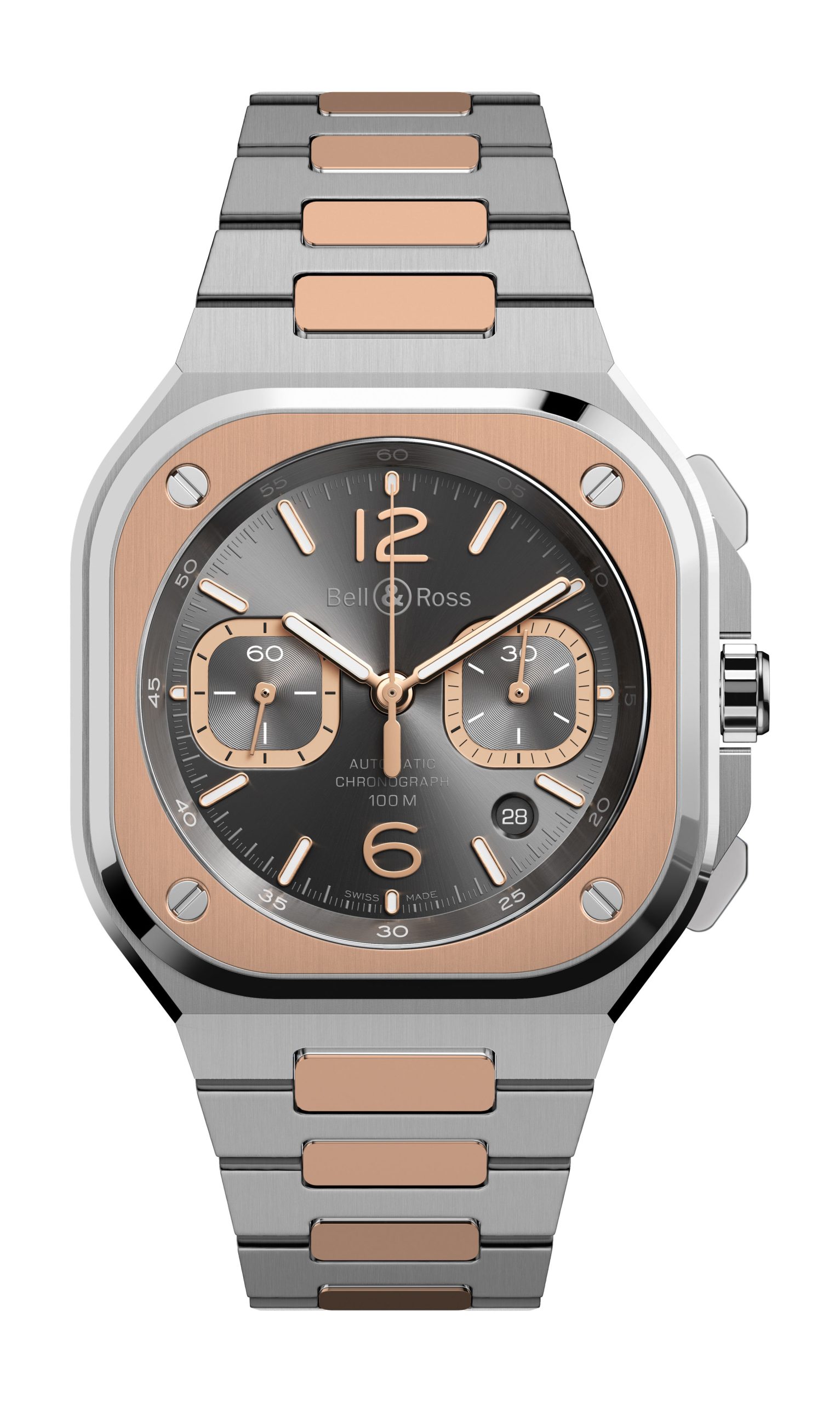 Bell & Ross BR 05 Chrono Gray Steel & Gold BR05C-RTH-STPG/SSG