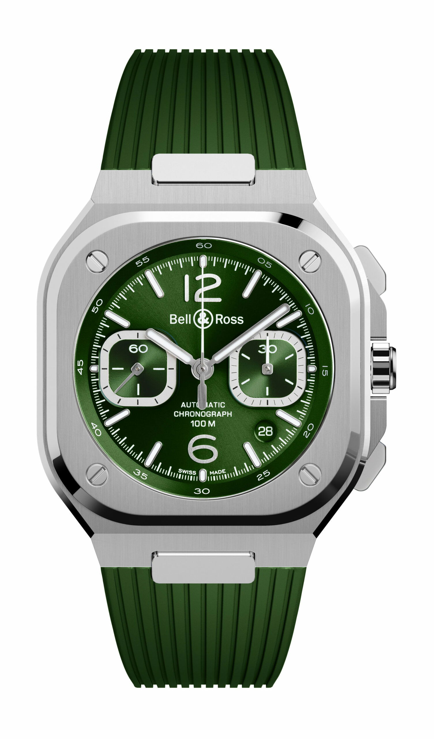 Bell & Ross BR 05 Chrono Green Steel BR05C-GN-ST/SRB