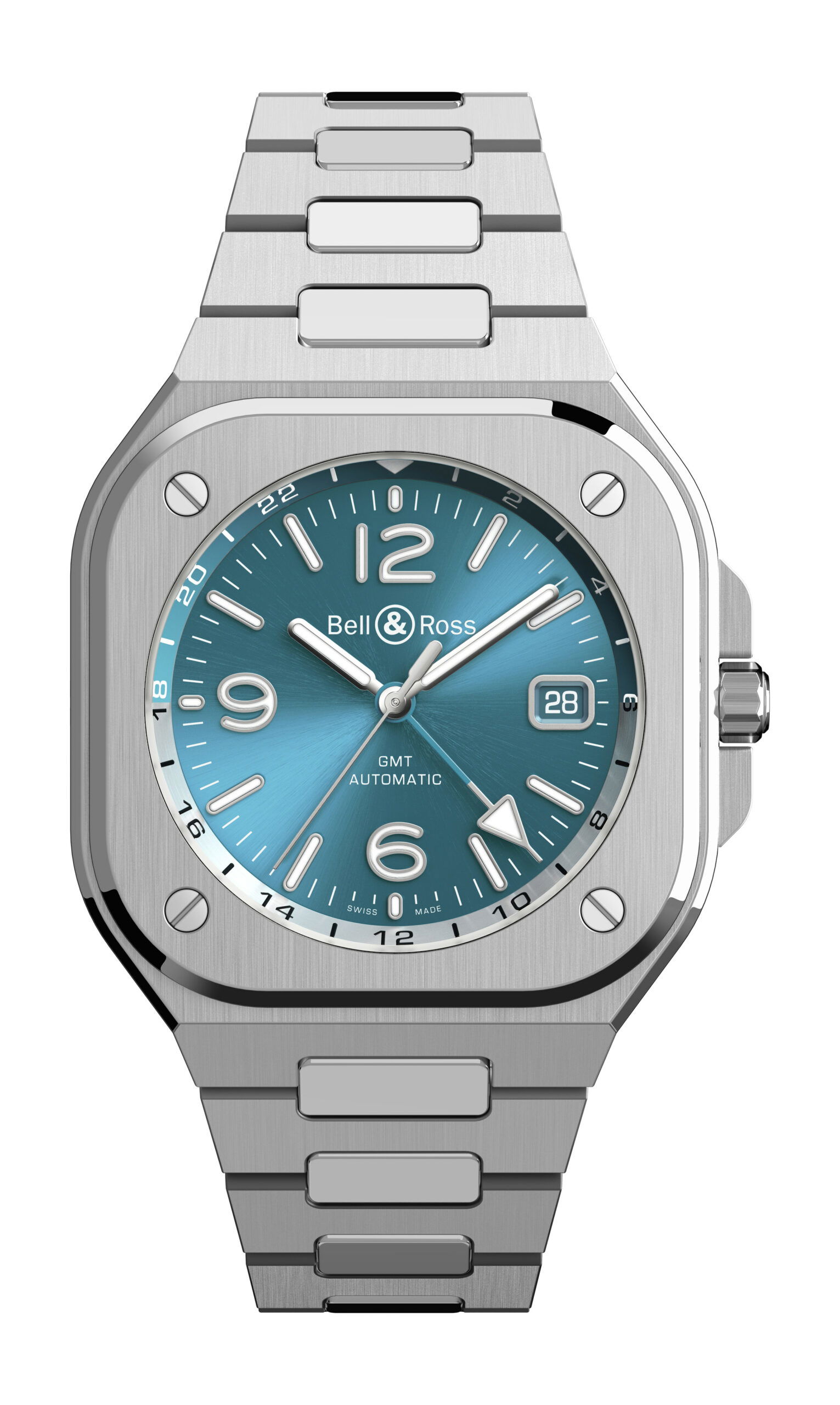 Bell & Ross BR 05 GMT Sky Blue BR05G-PB-ST/SST