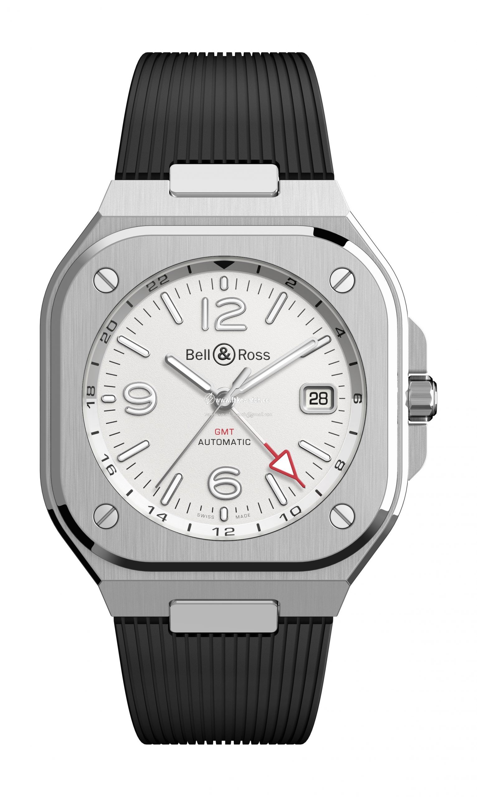 Bell & Ross BR 05 GMT White BR05G-SI-ST/SRB