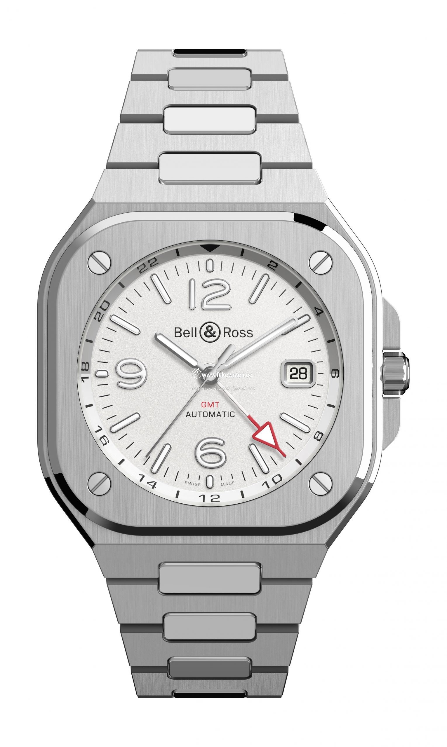Bell & Ross BR 05 GMT White BR05G-SI-ST/SST