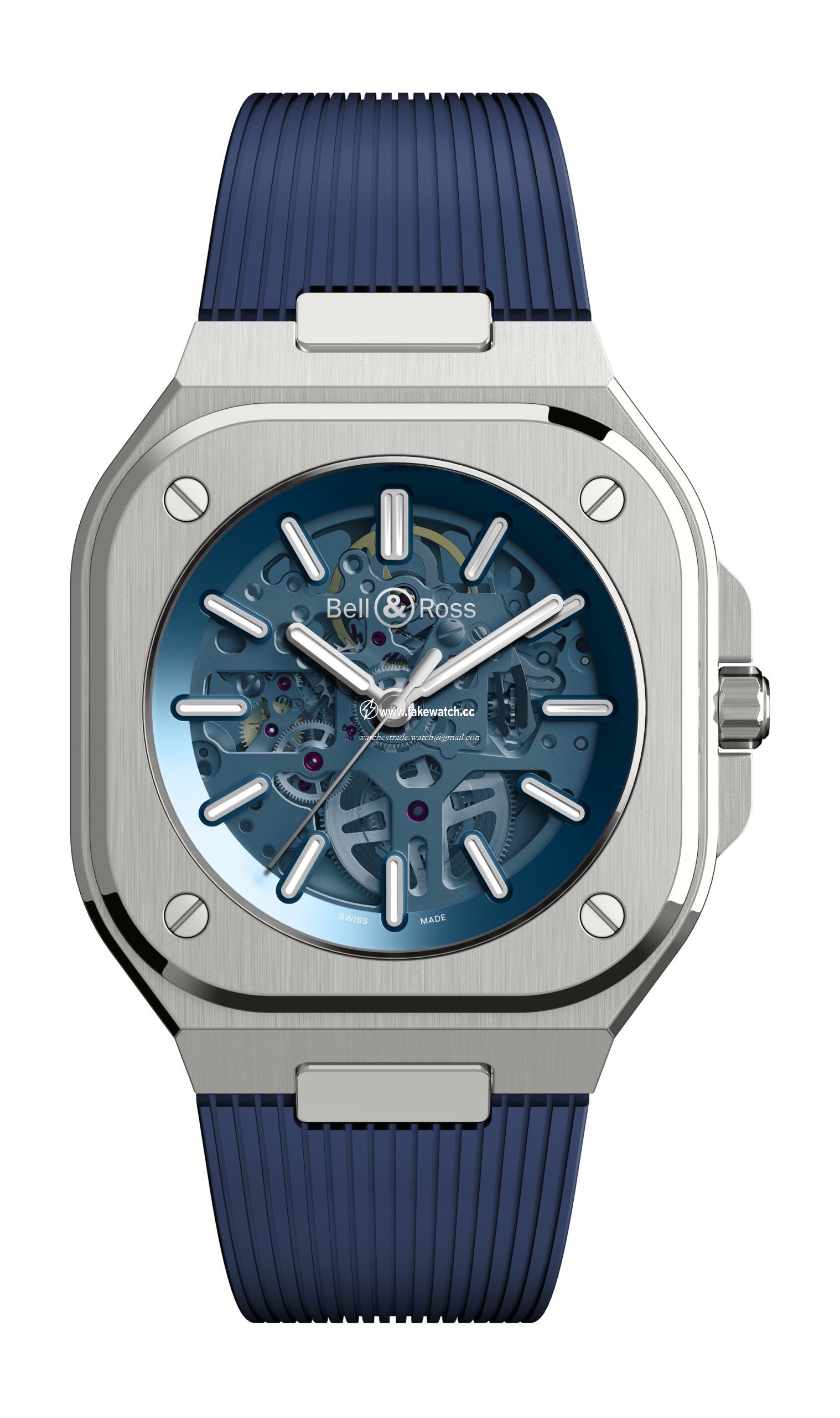 Bell & Ross BR 05 SKELETON BLUE BR05A-BLU-SKST/SRB