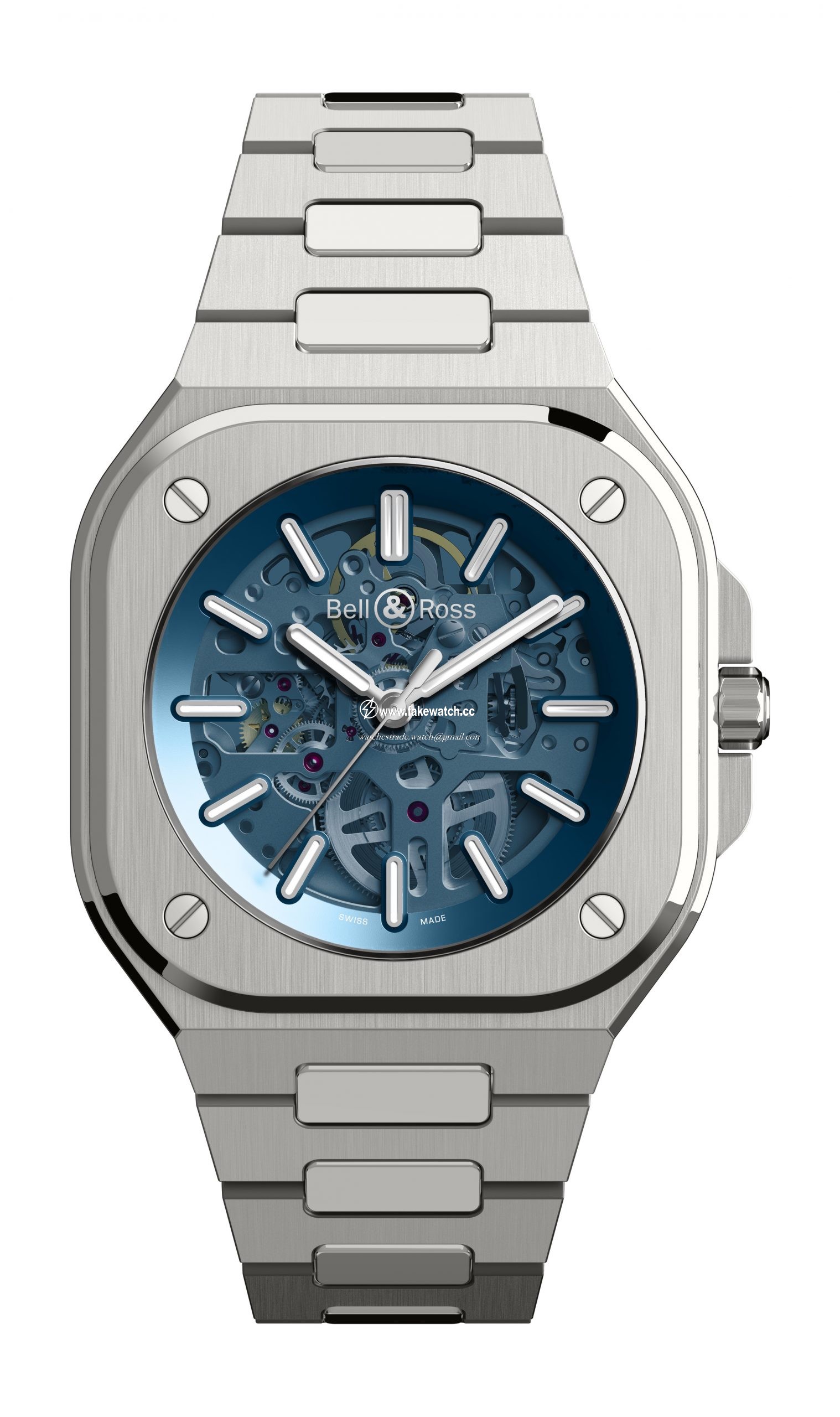 Bell & Ross BR 05 SKELETON BLUE BR05A-BLU-SKST/SST