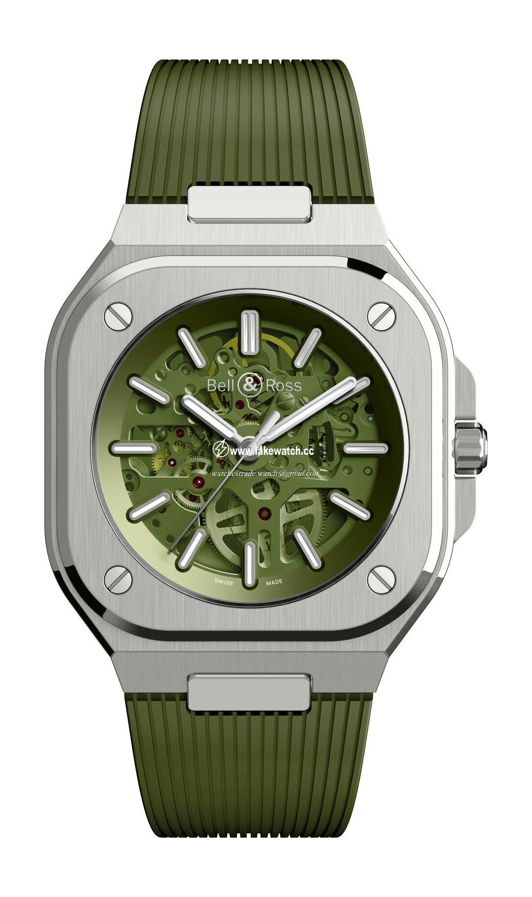 Bell & Ross BR 05 Skeleton Green BR05A-GN-SKST/SRB