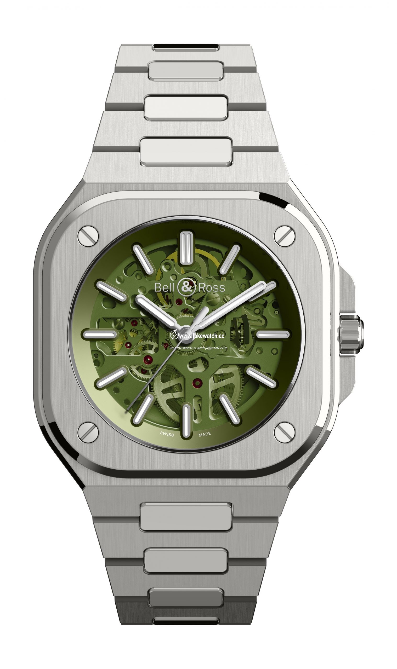 Bell & Ross BR 05 Skeleton Green BR05A-GN-SKST/SST