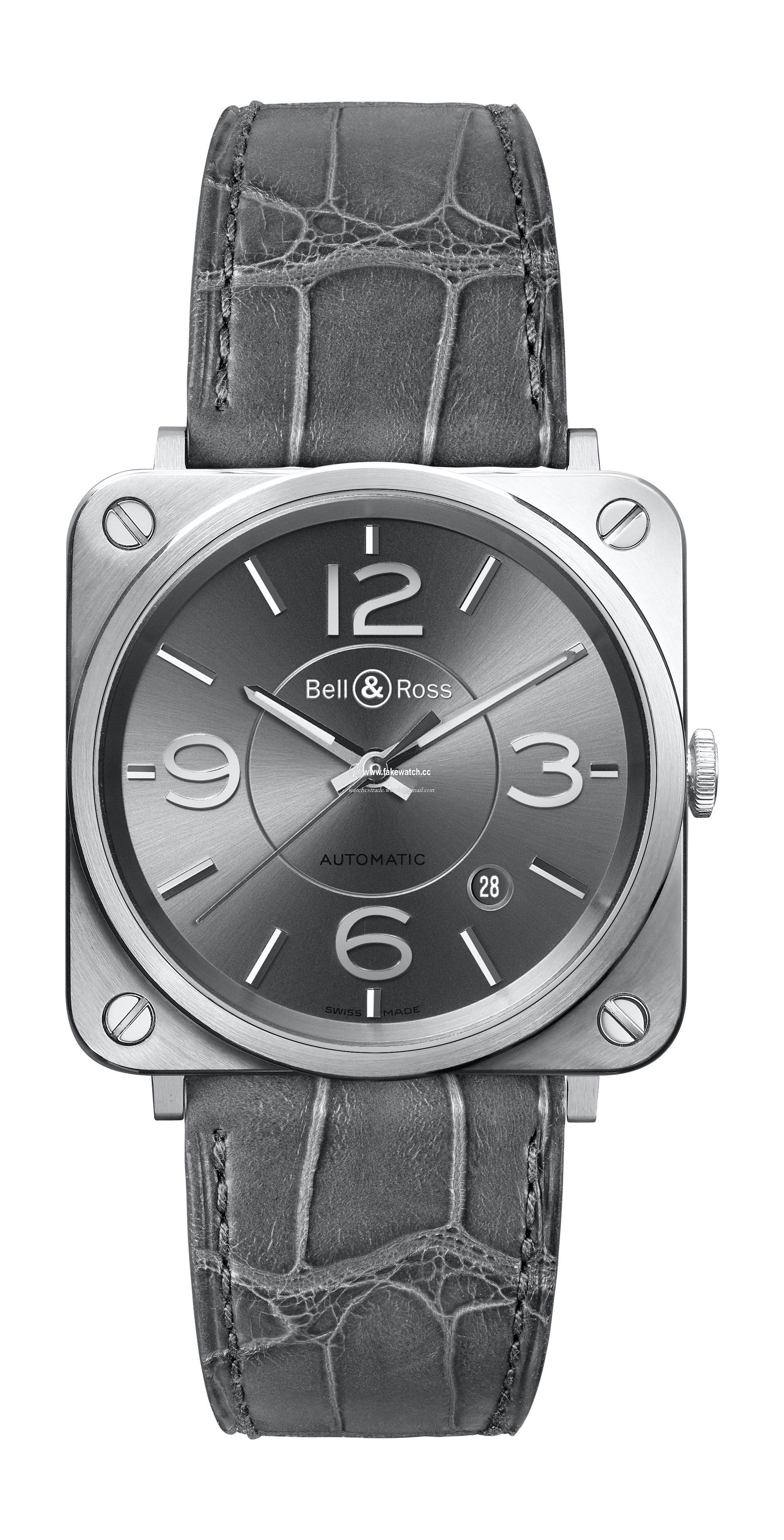Bell & Ross BR S-92 OFFICER RUTHENIUM? BRS92-RU-ST/SCR