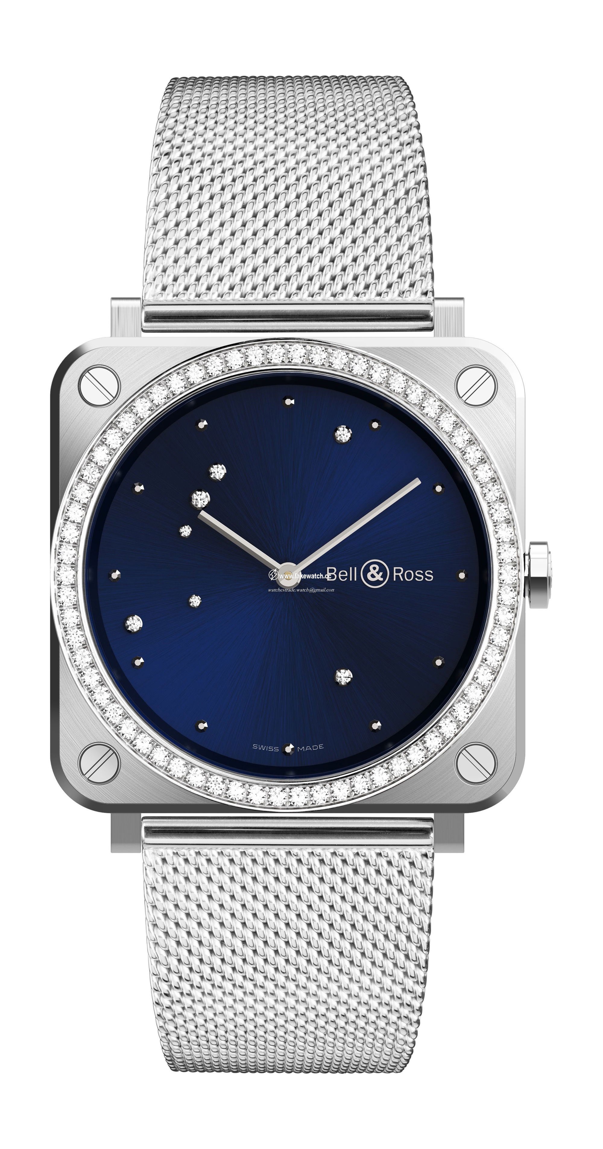 Bell & Ross BR S Blue Diamond Eagle Diamonds BRS-EA-ST-LGD/SST