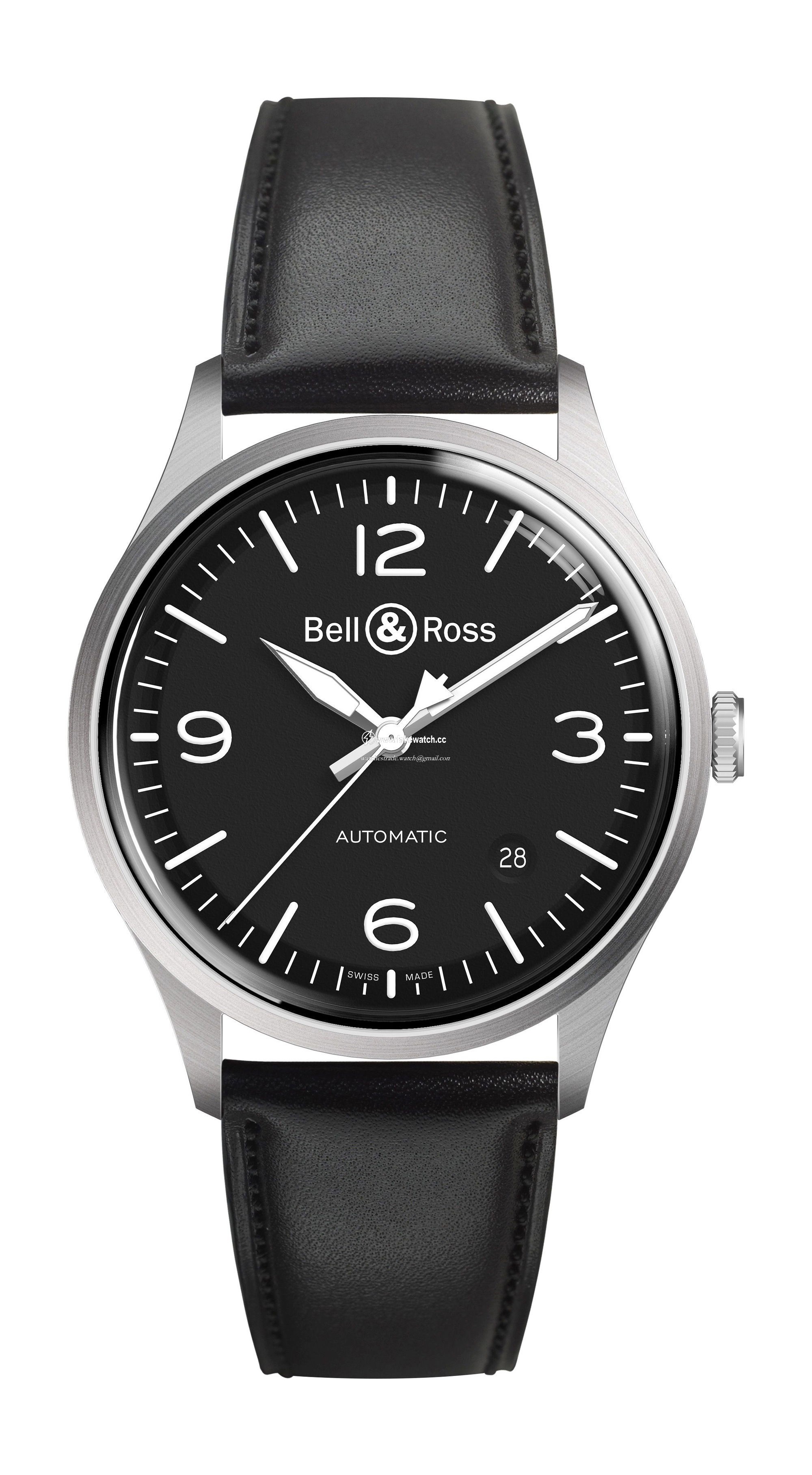 Bell & Ross BR V1-92 Black Steel BRV192-BL-ST/SCA