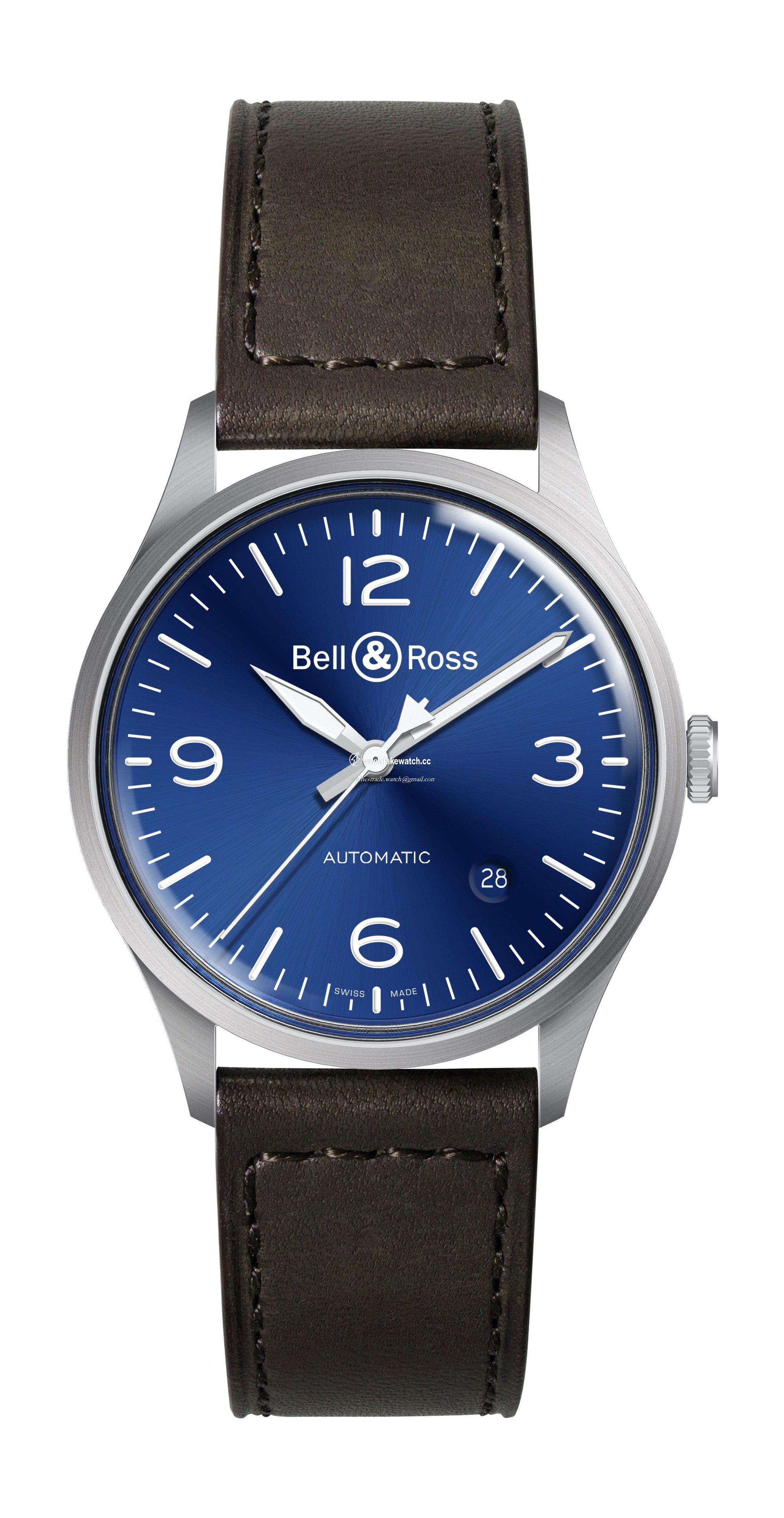 Bell & Ross BR V1-92 BLUE STEEL BRV192-BLU-ST/SCA