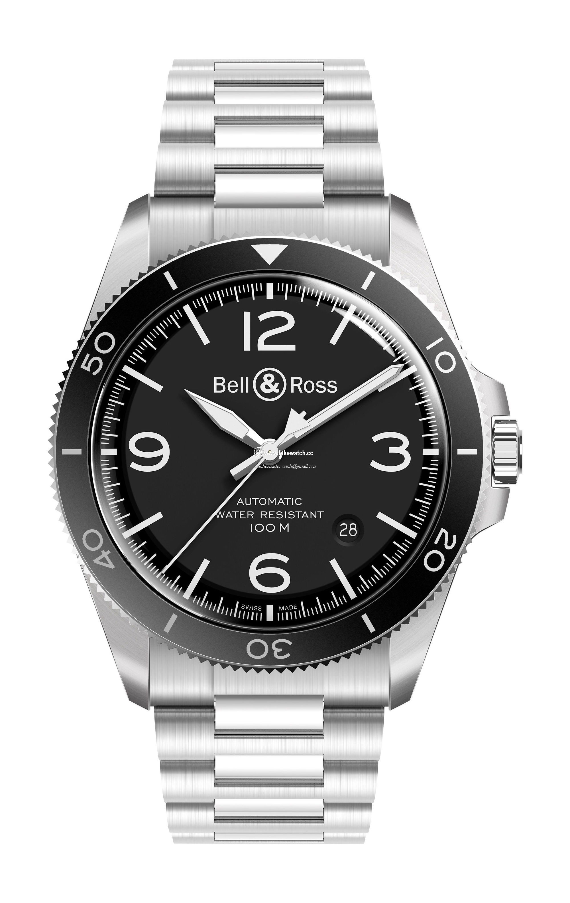 Bell & Ross BR V2-92 Black Steel BRV292-BL-ST/SST