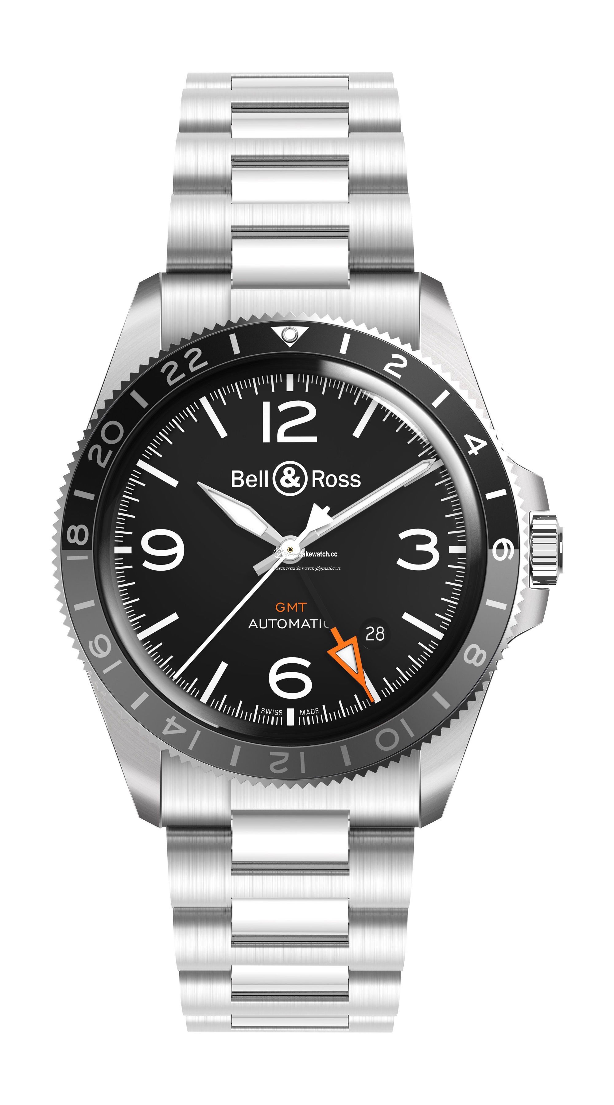Bell & Ross BR V2-93 GMT BRV293-BL-ST/SST