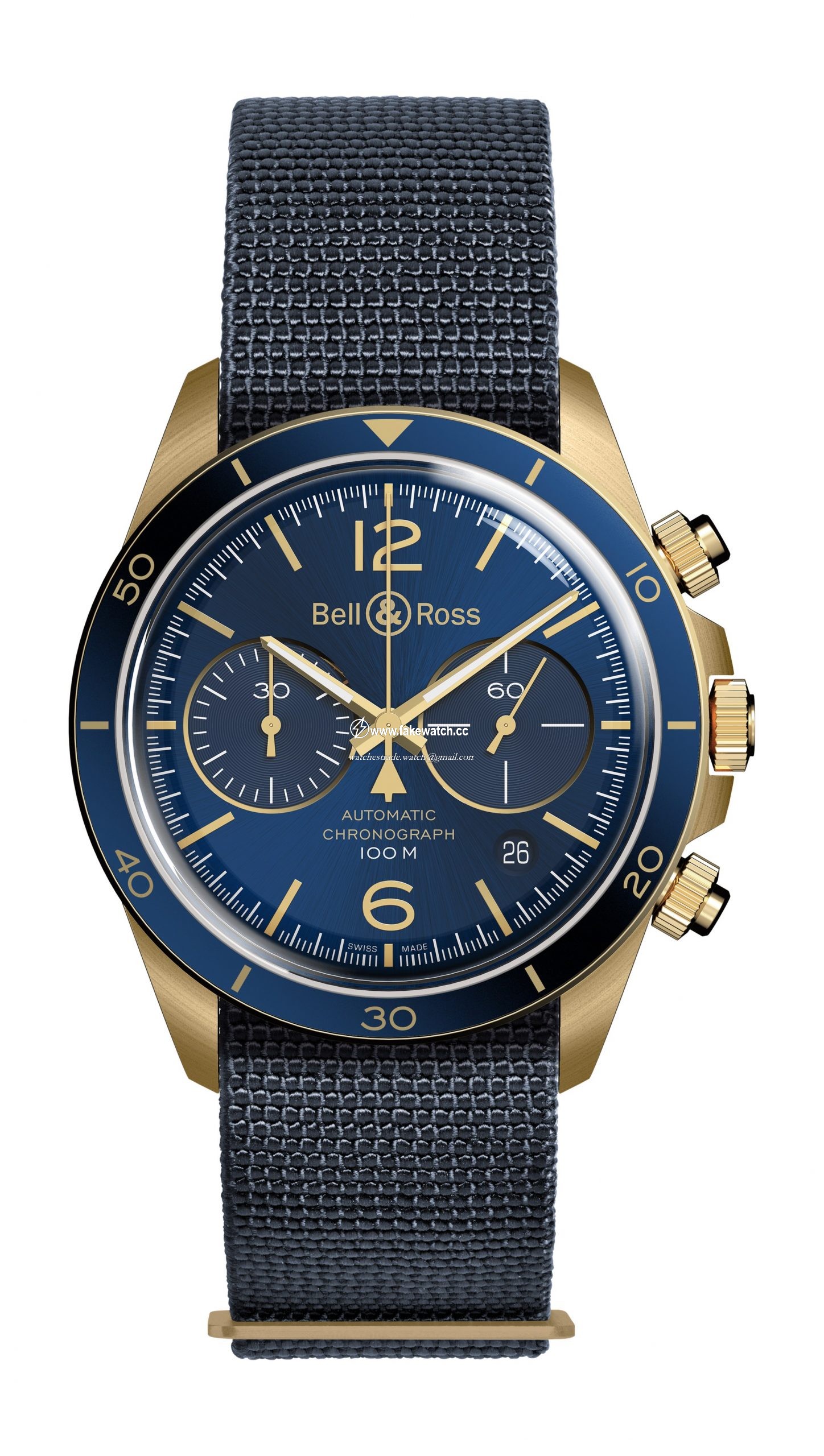 Bell & Ross BR V2-94 AERONAVALE BRONZE BRV294-BLU-BR/SF