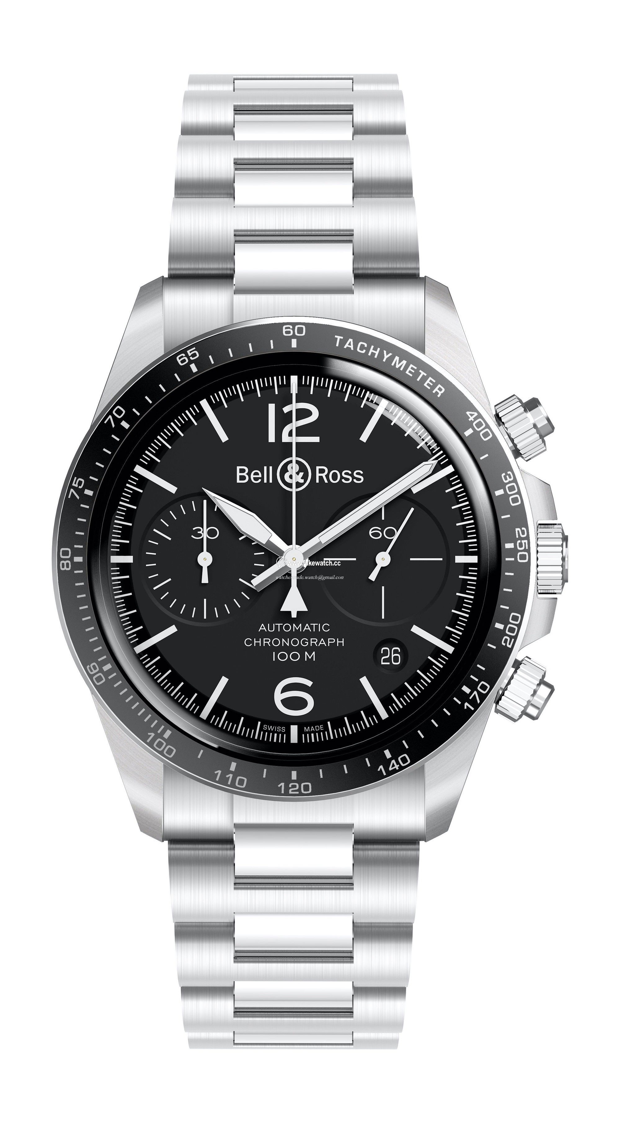 Bell & Ross BR V2-94 Black Steel BRV294-BL-ST/SST