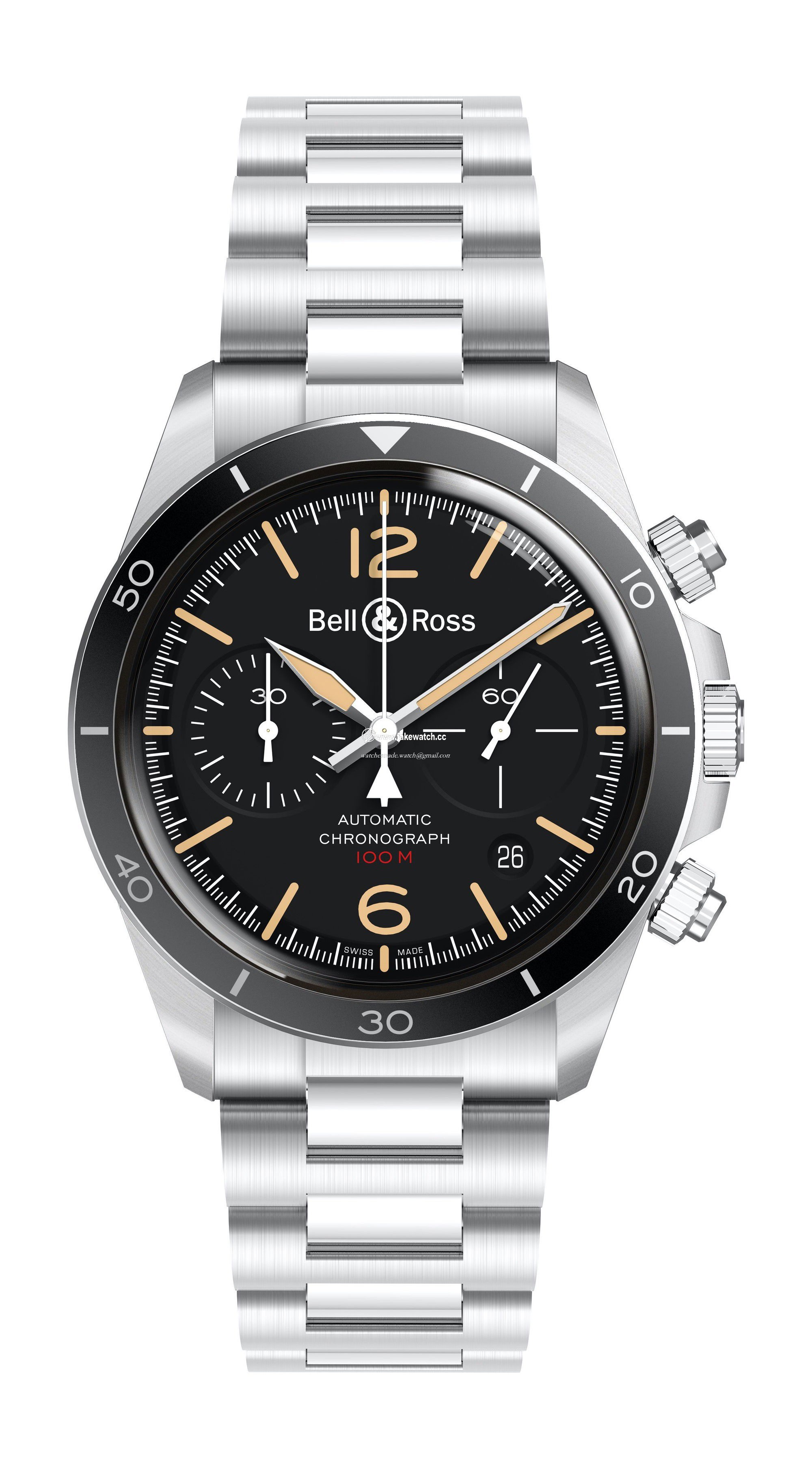 Bell & Ross BR V2-94 Steel Heritage BRV294-HER-ST/SST