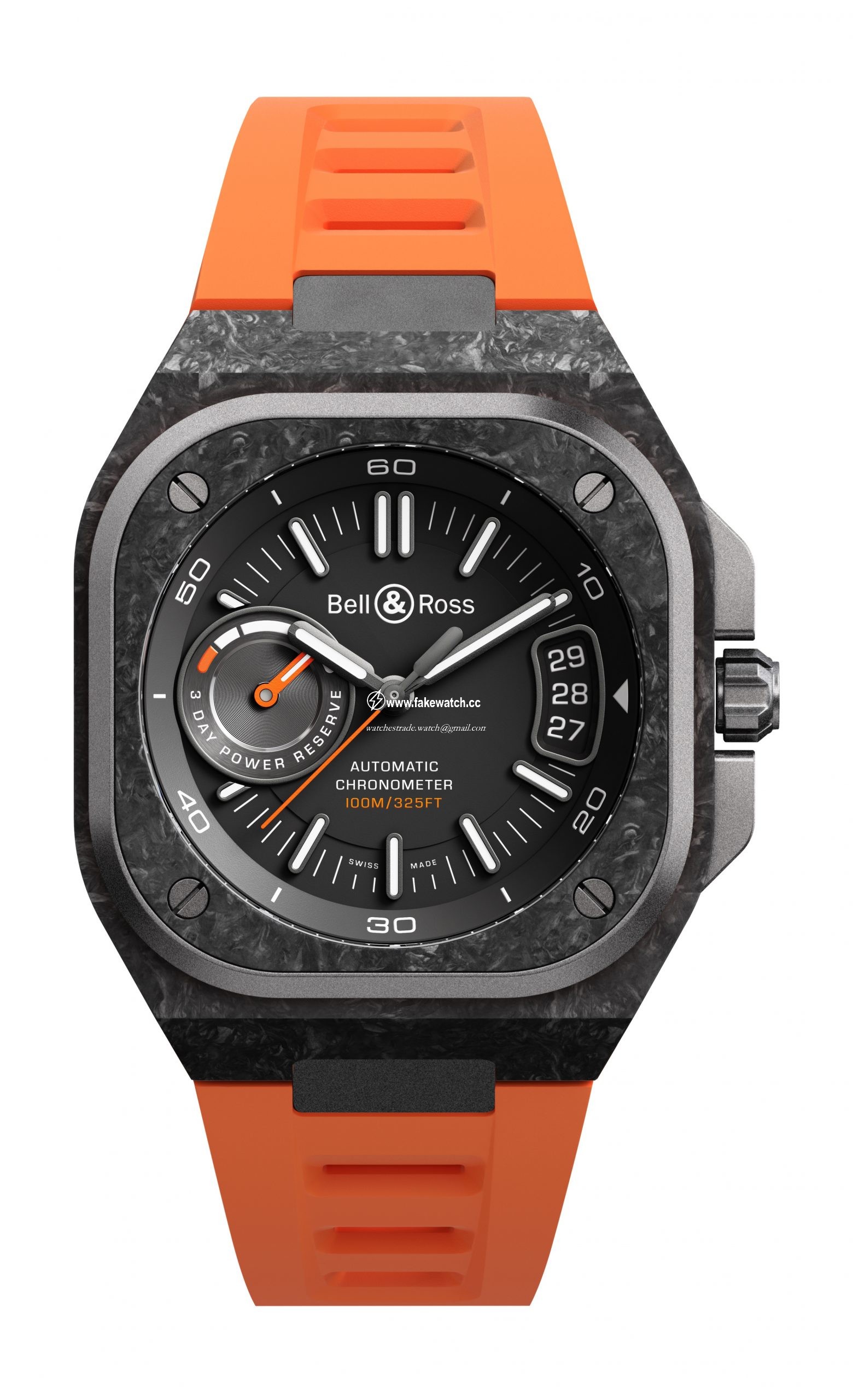 Bell & Ross BR-X5 Carbon Orange BRX5R-BO-TC/SRB