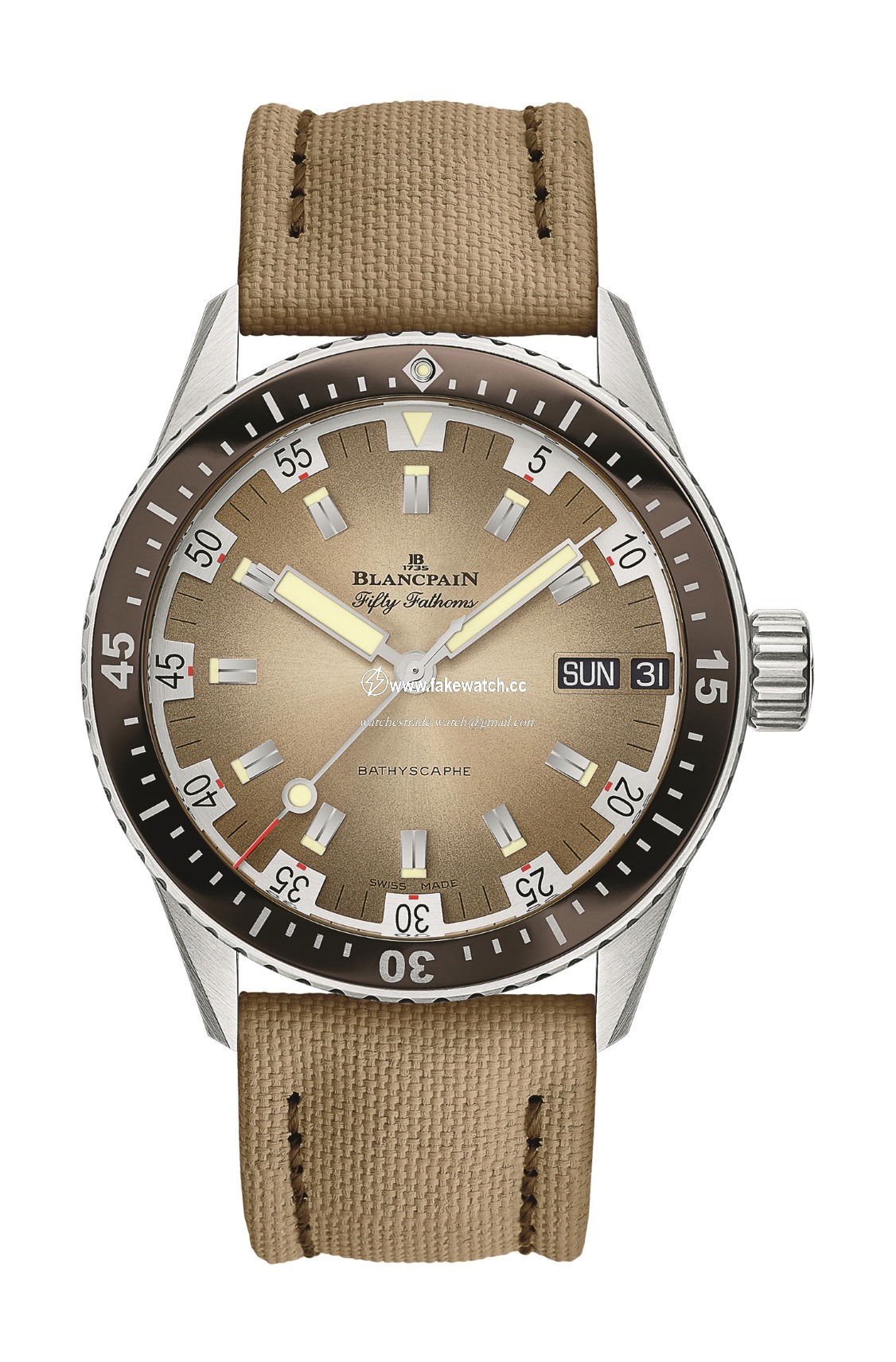 Blancpain Fifty Fathoms Bathyscaphe Day Date Desert Edition 5052 1146 E52A