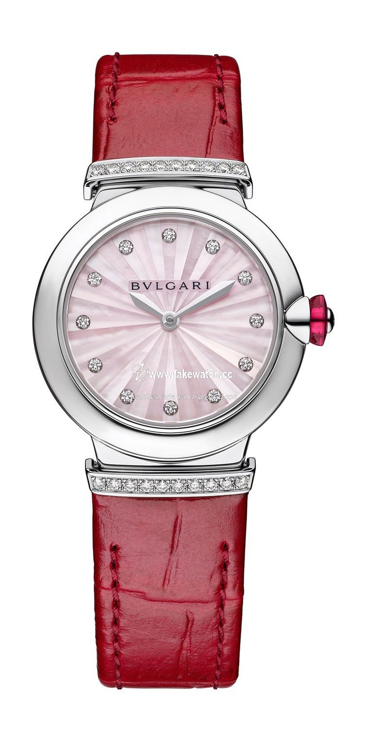 Bvlgari Lvcea Intarsio Pink Mother-of-Pearl 28mm 103619