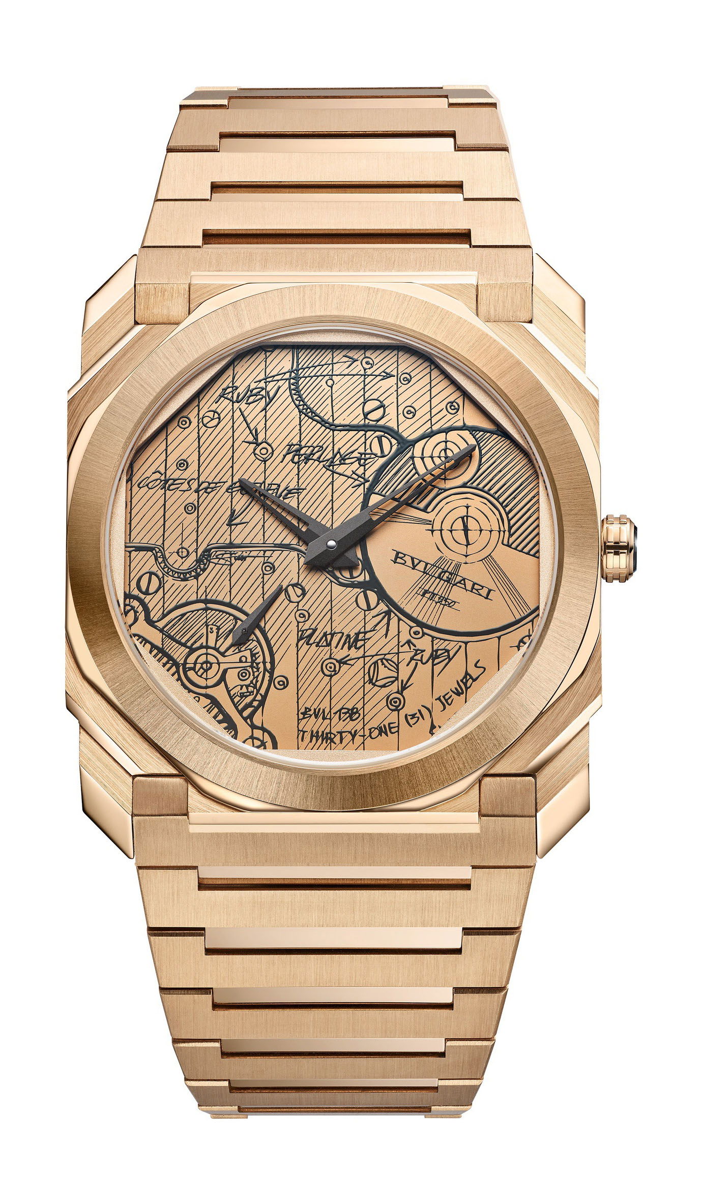 Bvlgari Octo Finissimo Chronograph GMT BVL 318 Sketch 104165