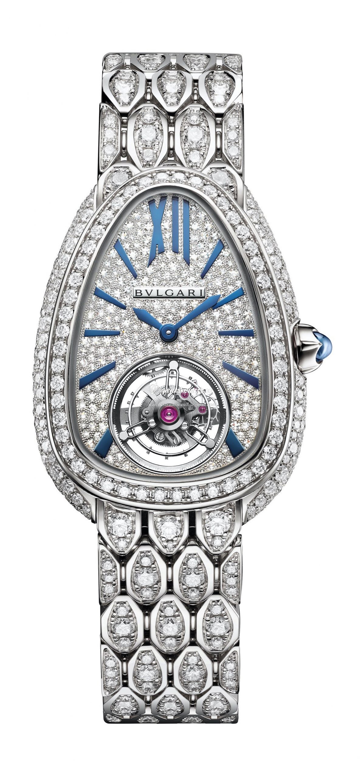 Bvlgari Serpenti Seduttori Tourbillon White Gold And Full Diamonds 103262