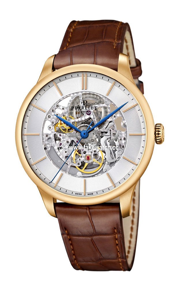 Perrelet First Class 3 Hands Skeleton Gold A3043/1
