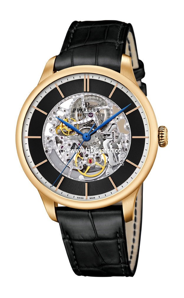 Perrelet First Class 3 Hands Skeleton Gold A3043/2