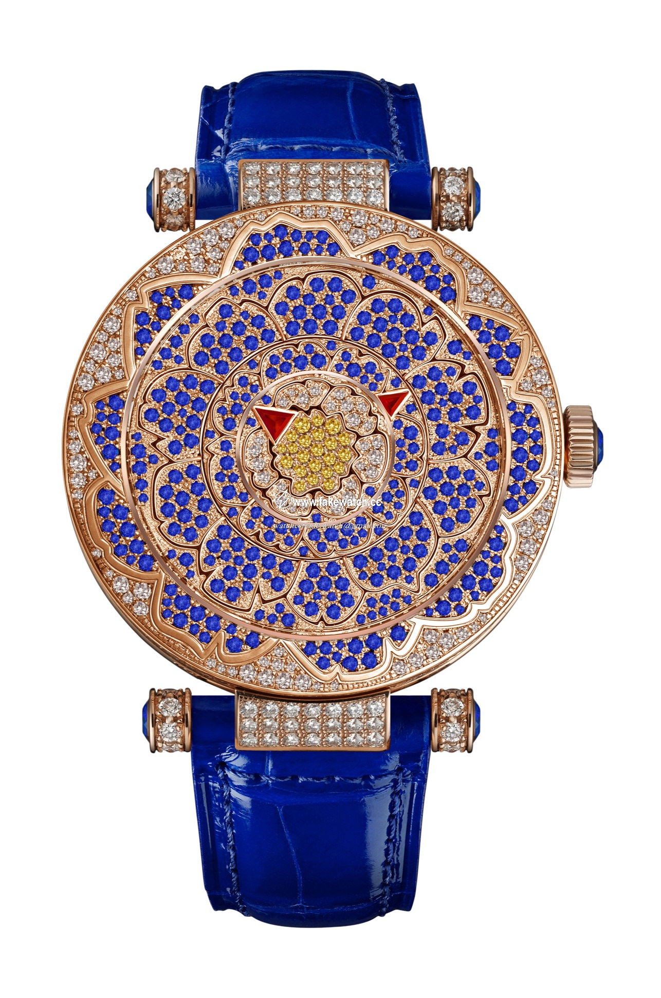 Franck Muller Double Mystery Peony 39 DM D CD PEO BU 5N