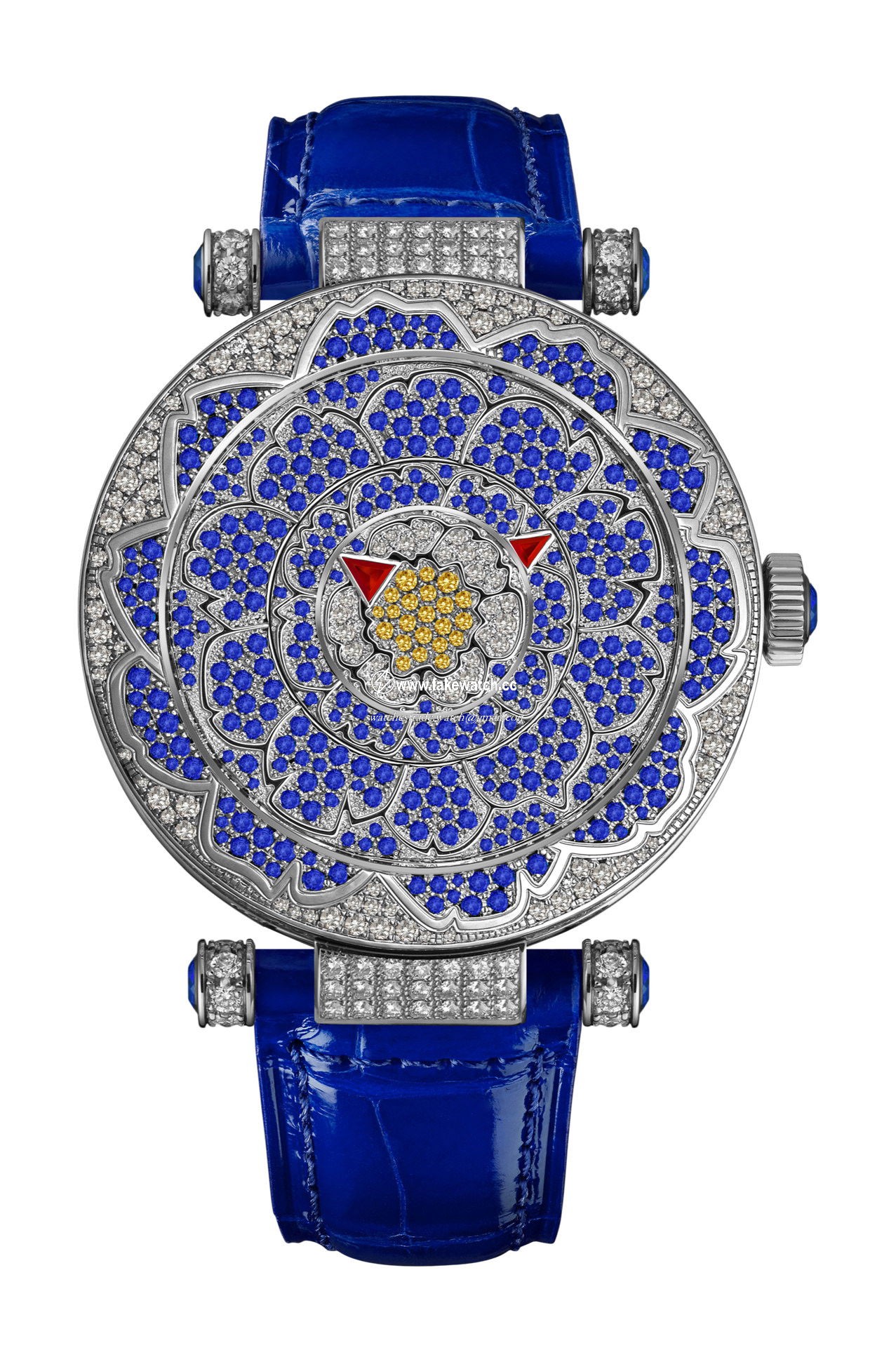 Franck Muller Double Mystery Peony 39 DM D CD PEO BU OG