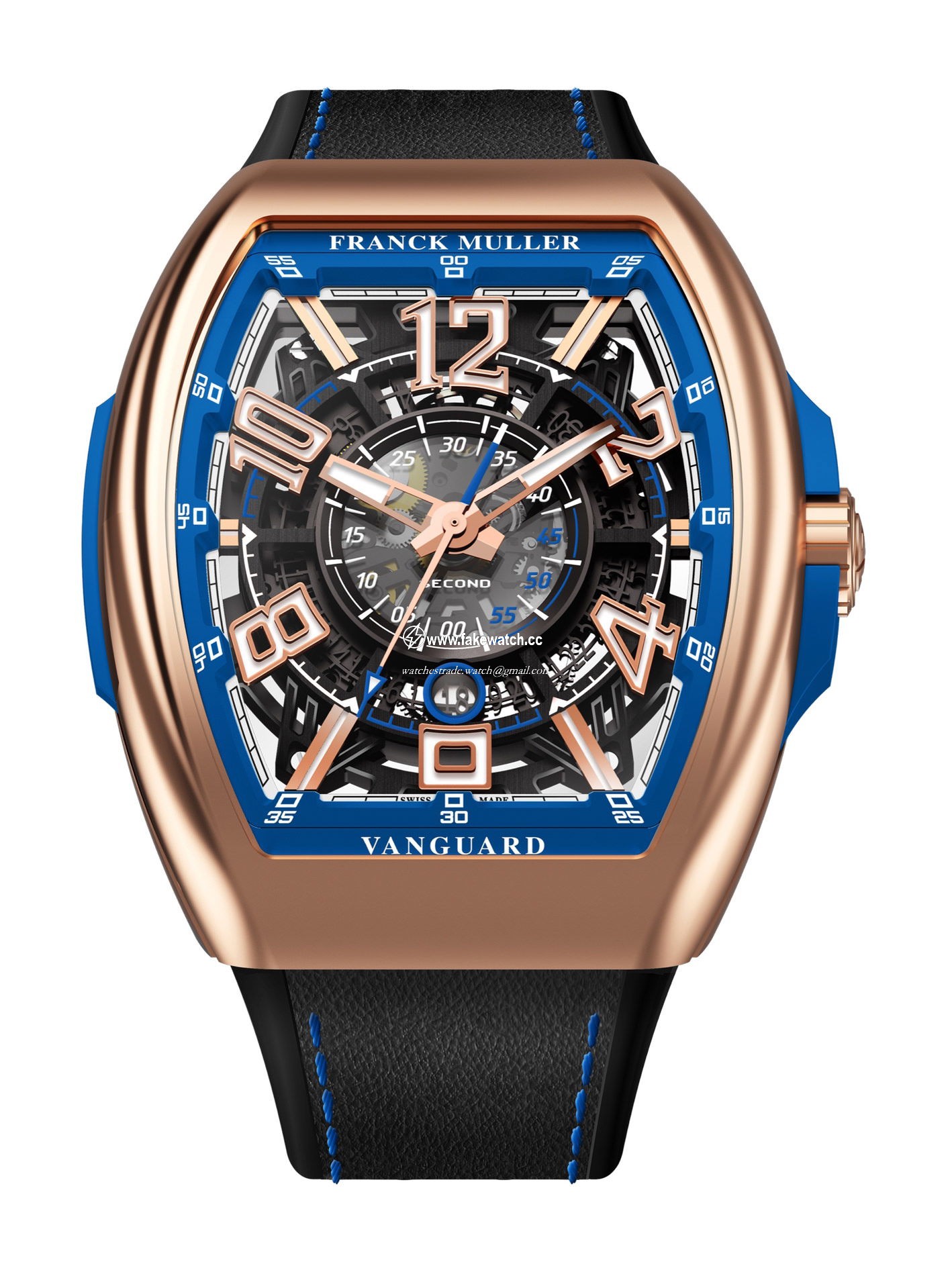 Franck Muller Vanguard Racing Skeleton V 45 SC DT SQT RCG (BL) 5N