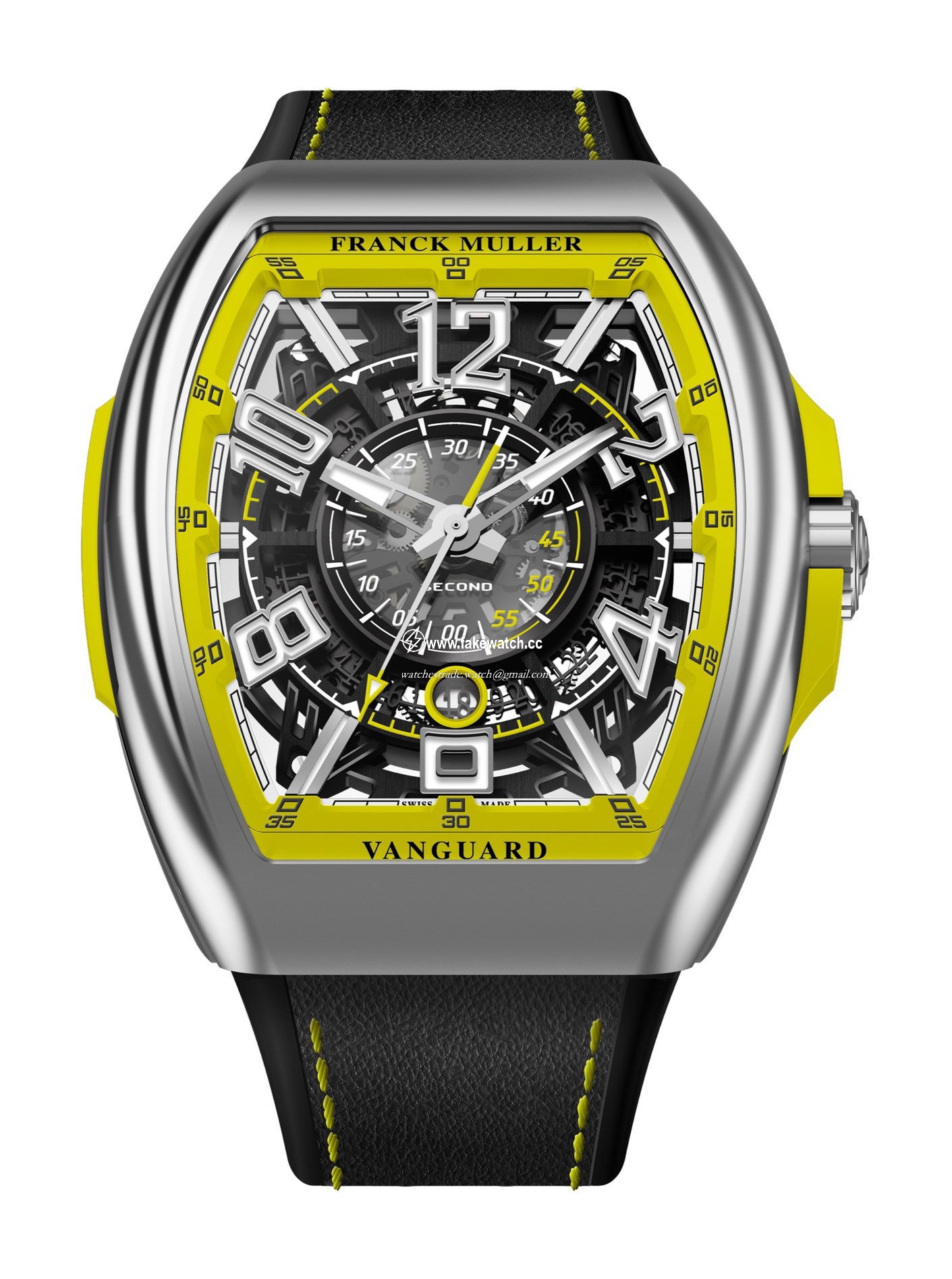 Franck Muller Vanguard Racing Skeleton V 45 SC DT SQT RCG (JA) OG