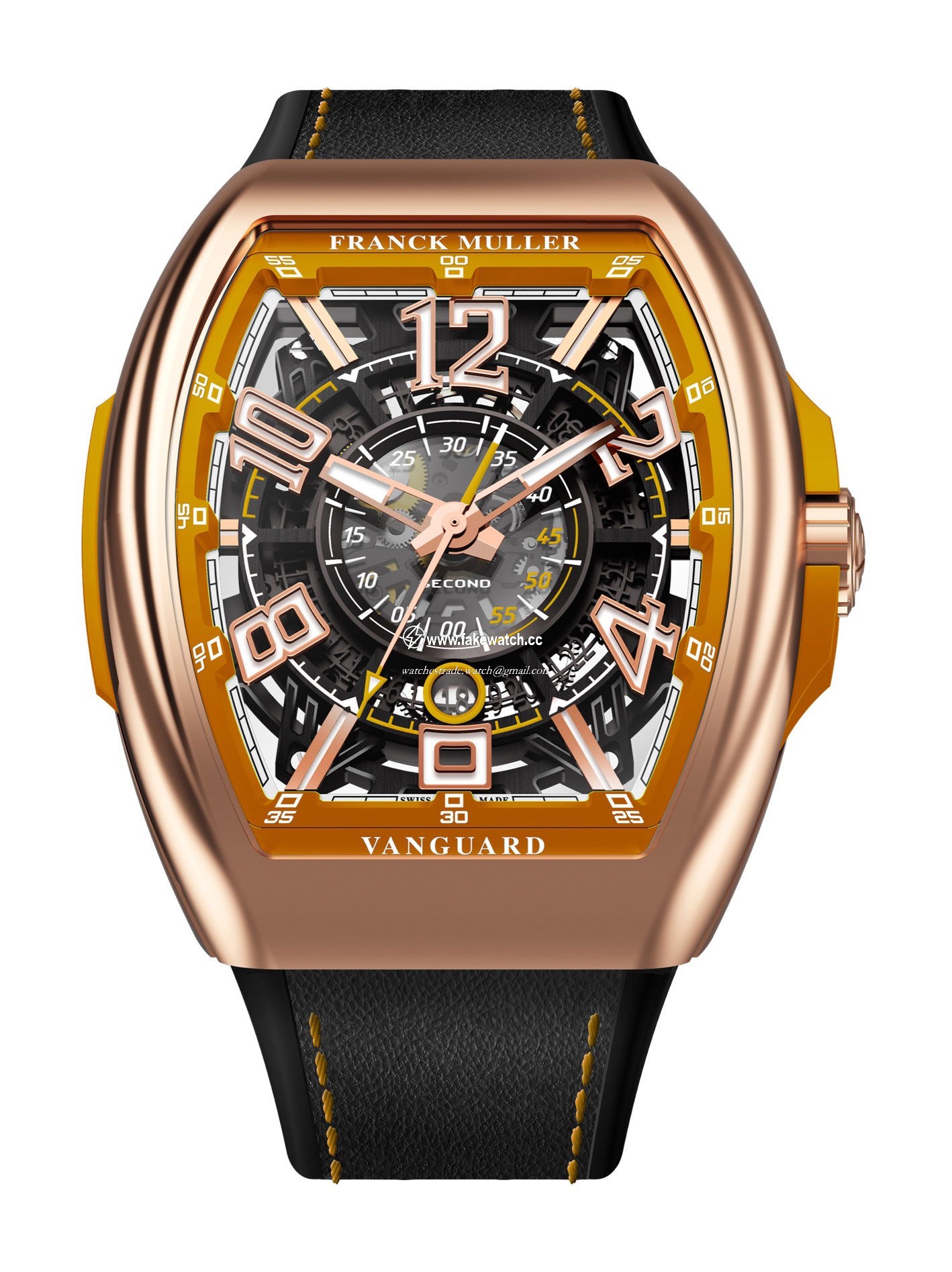 Franck Muller Vanguard Racing Skeleton V 45 SC DT SQT RCG (OR) 5N