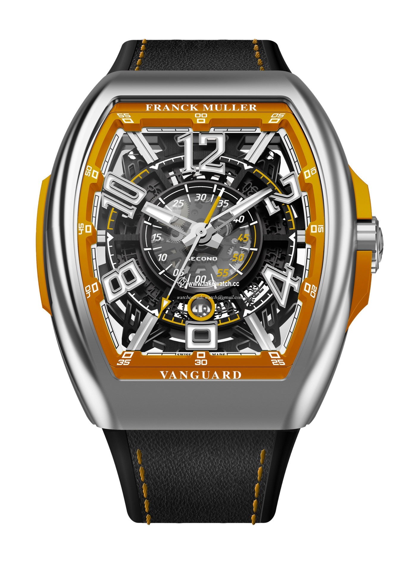 Franck Muller Vanguard Racing Skeleton V 45 SC DT SQT RCG (OR) AC