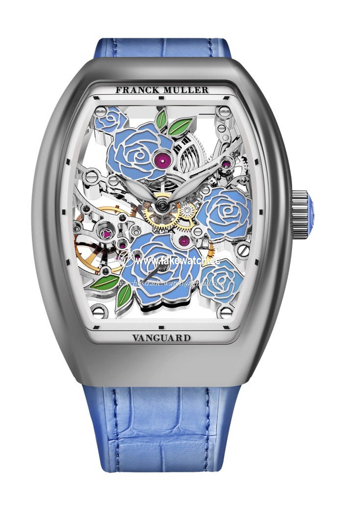 Franck Muller Vanguard Rose Skeleton V 32 S6 SQT ROSE (BL) OG