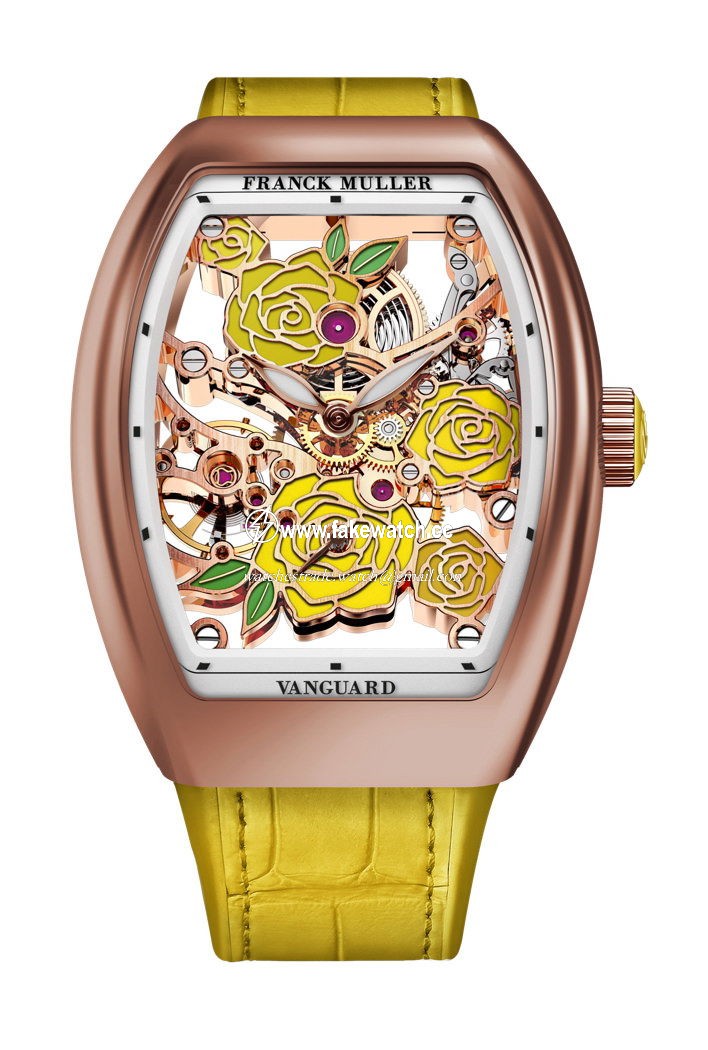 Franck Muller Vanguard Rose Skeleton V 32 S6 SQT ROSE (JA) 5N