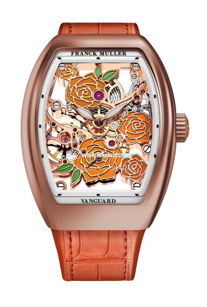 Franck Muller Vanguard Rose Skeleton V 32 S6 SQT ROSE (OR) 5N