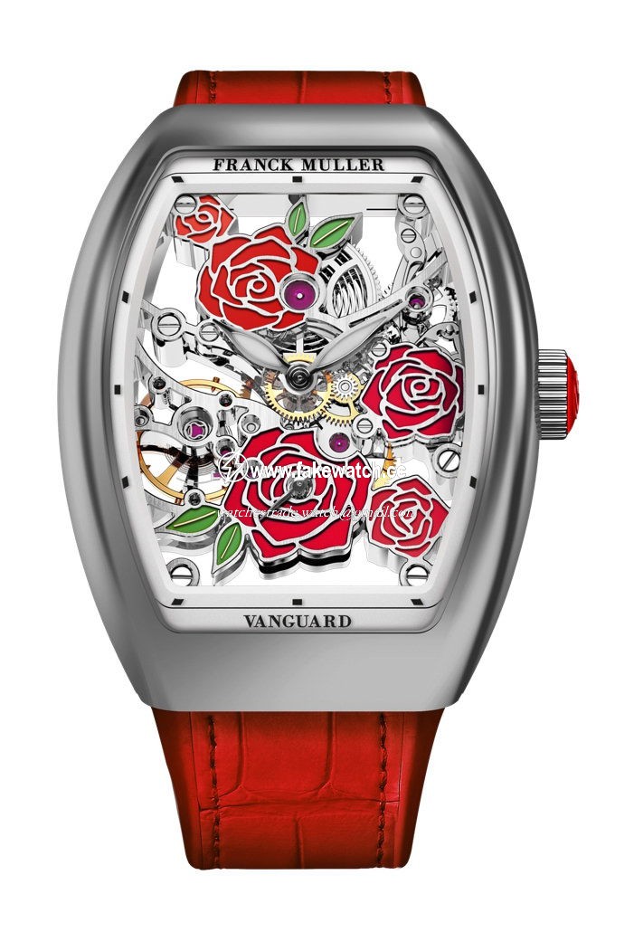 Franck Muller Vanguard Rose Skeleton V 32 S6 SQT ROSE (RG) OG