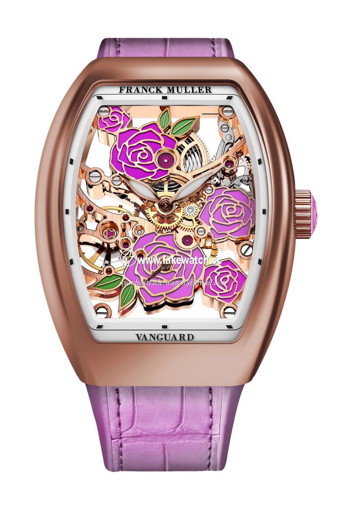 Franck Muller Vanguard Rose Skeleton V 32 S6 SQT ROSE (RS) 5N