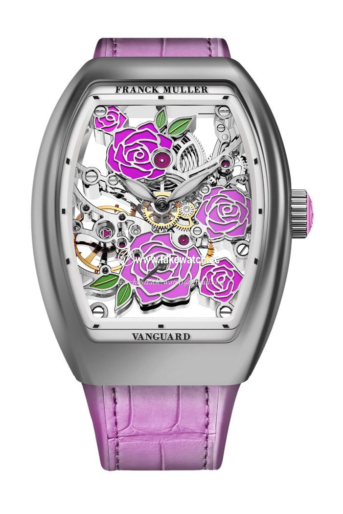 Franck Muller Vanguard Rose Skeleton V 32 S6 SQT ROSE (RS) OG