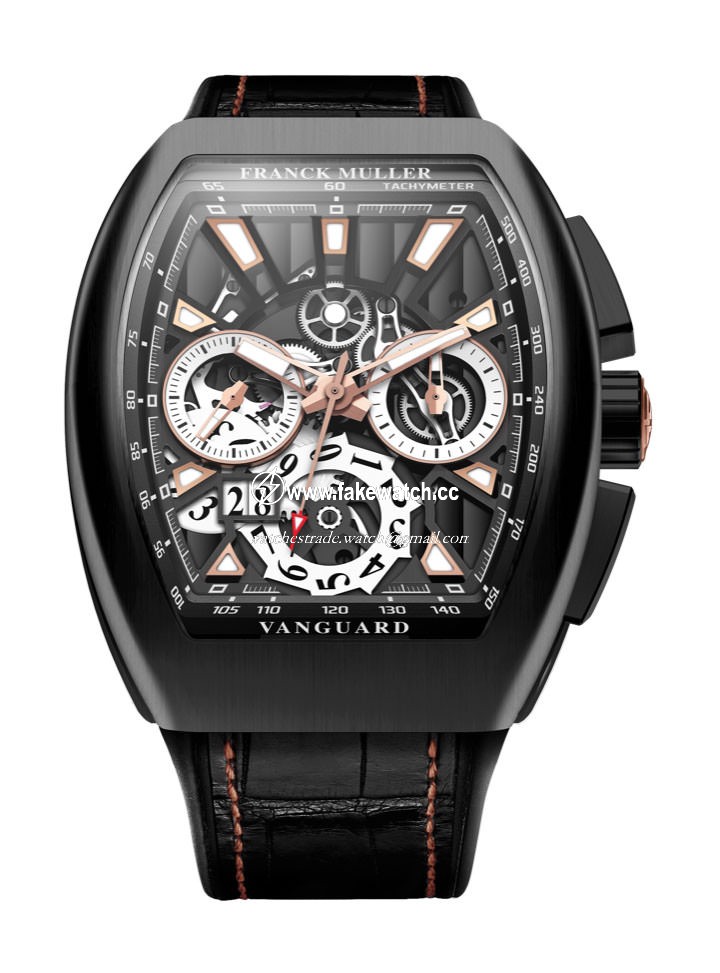 Franck Muller Vanguard ? Skeleton Grande Date Chronograph V45 CC GD SQT NR BR (5N)