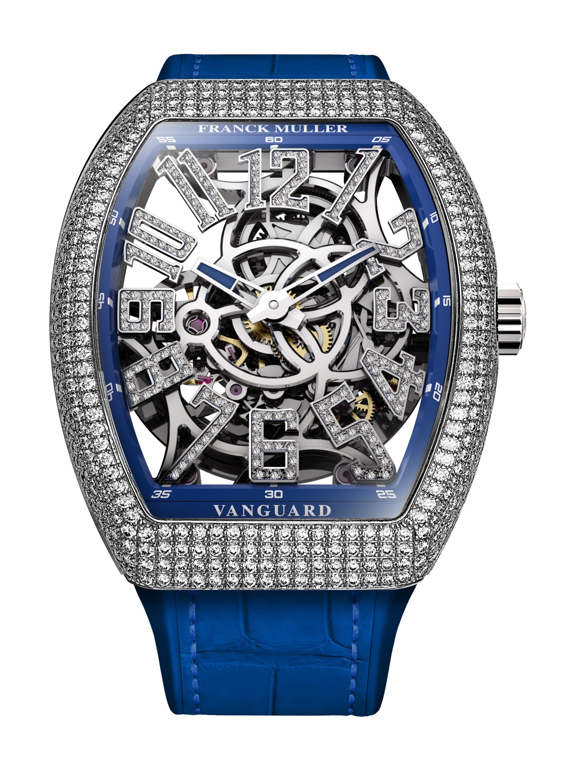 Franck Muller Vanguard? Slim Skeleton V 41 S AT SQT D NBR CD (BU) AC-OG