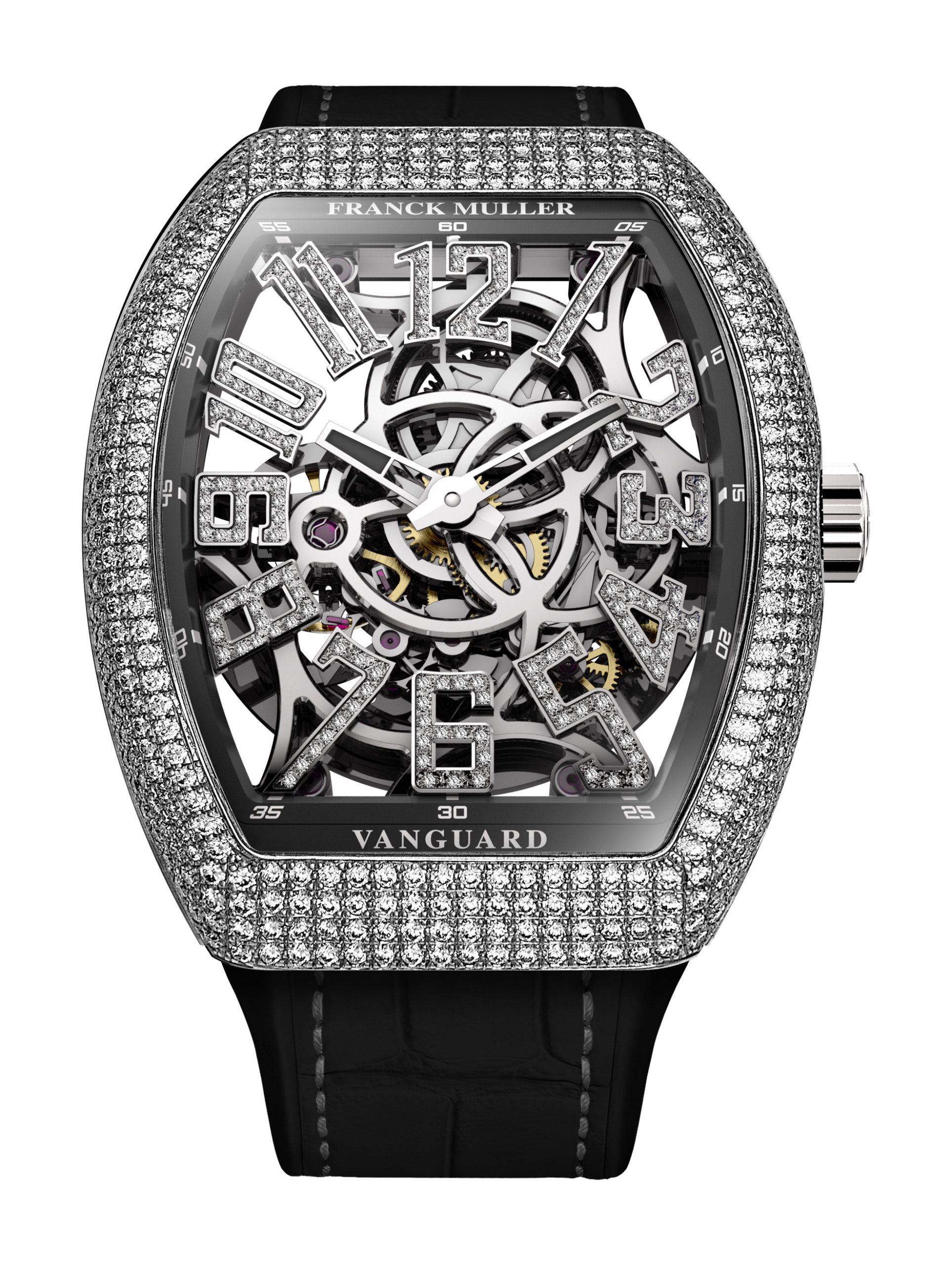 Franck Muller Vanguard? Slim Skeleton V 41 S AT SQT D NBR CD (NR) - AC -OG