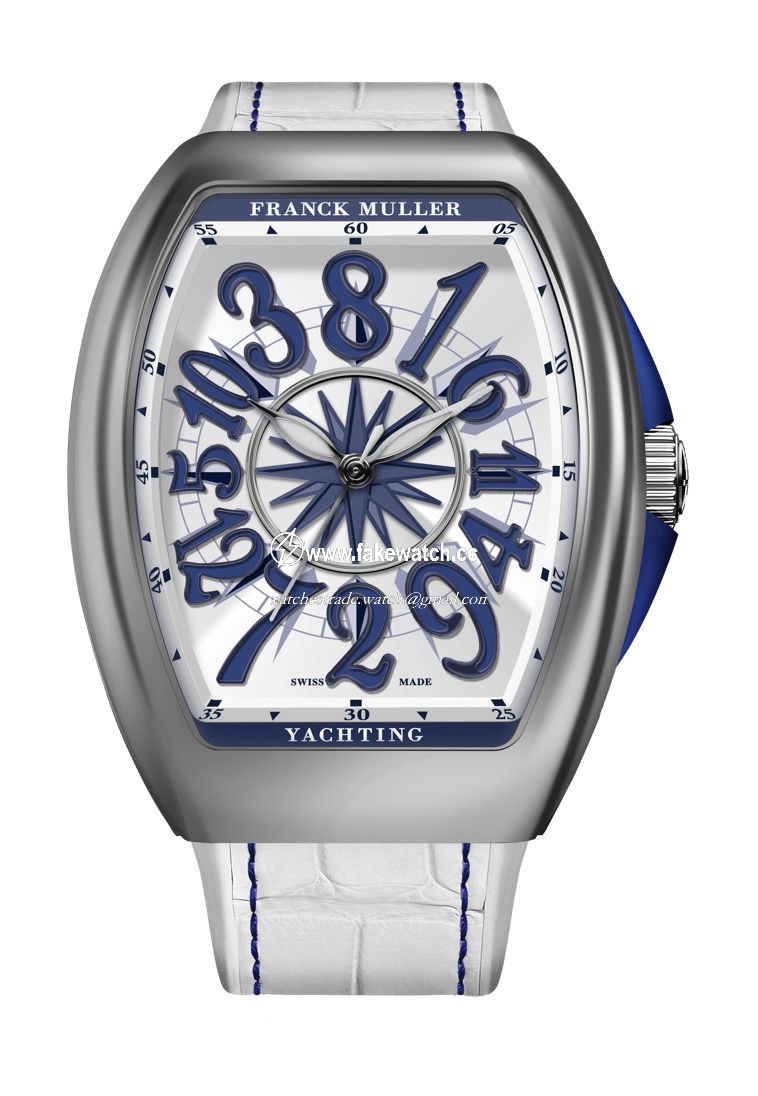 Franck Muller Vanguard Yachting Crazy Hours V 32 CH YACHT (BL) White Dial