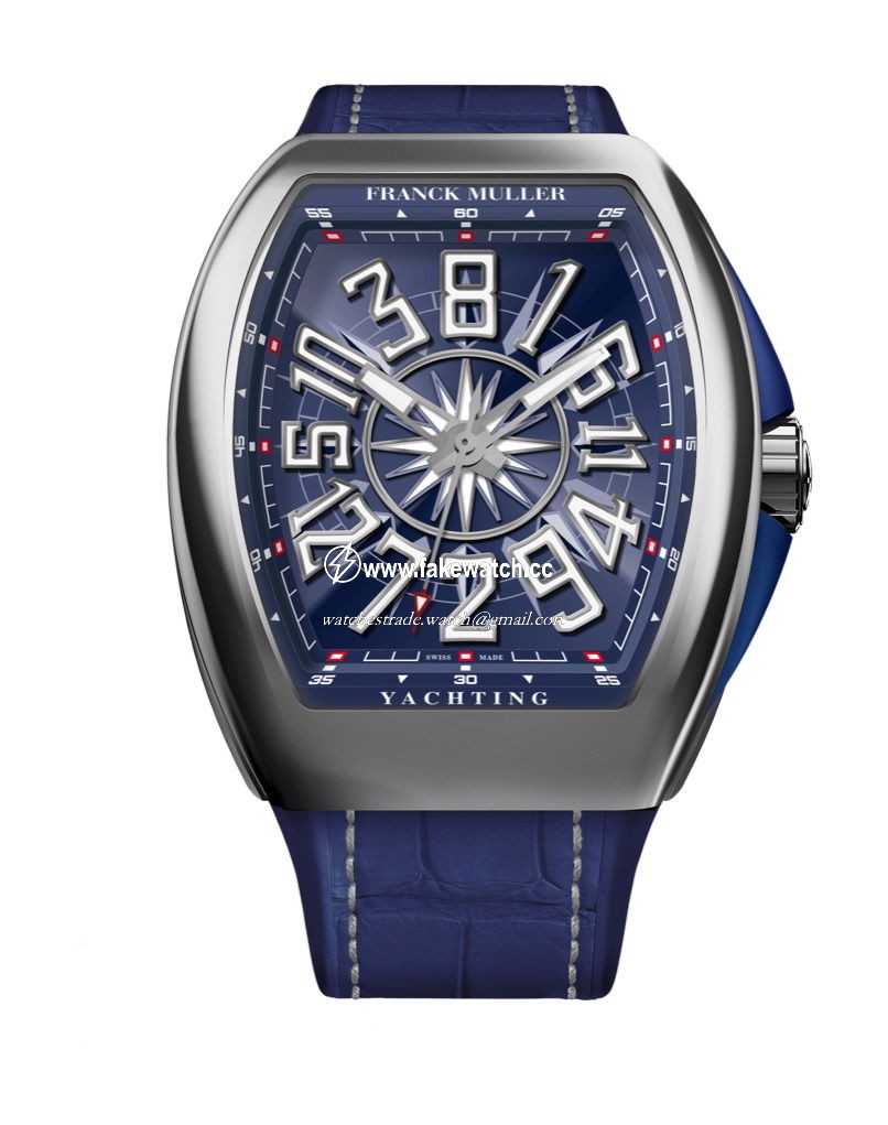 Franck Muller Vanguard Yachting Crazy Hours V 45 CH YACHT (BL) Blue Dial