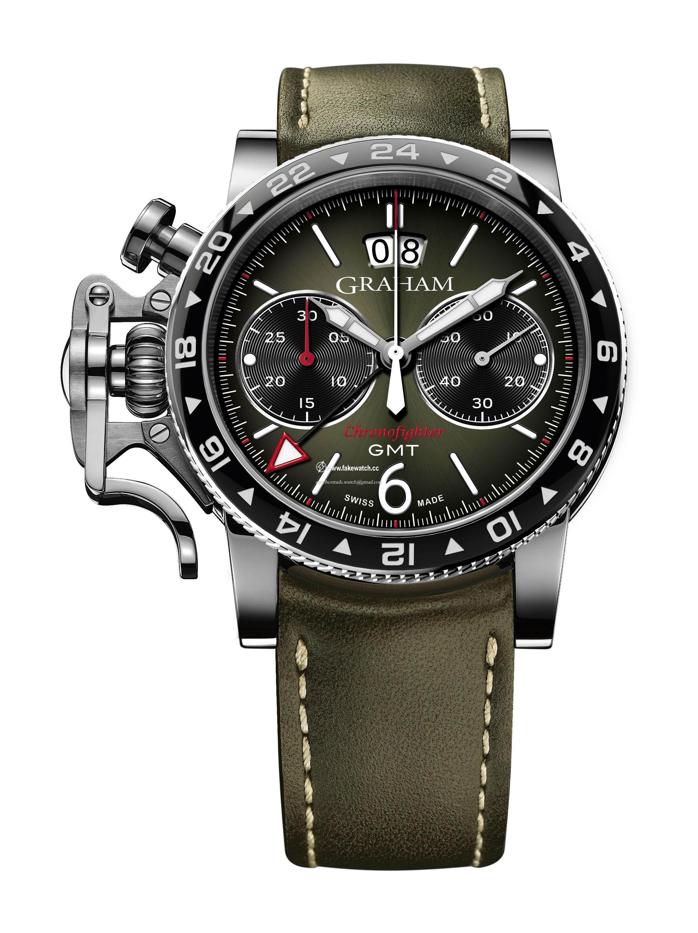 Graham Chronofighter Vintage GMT 2CVBC.G01A