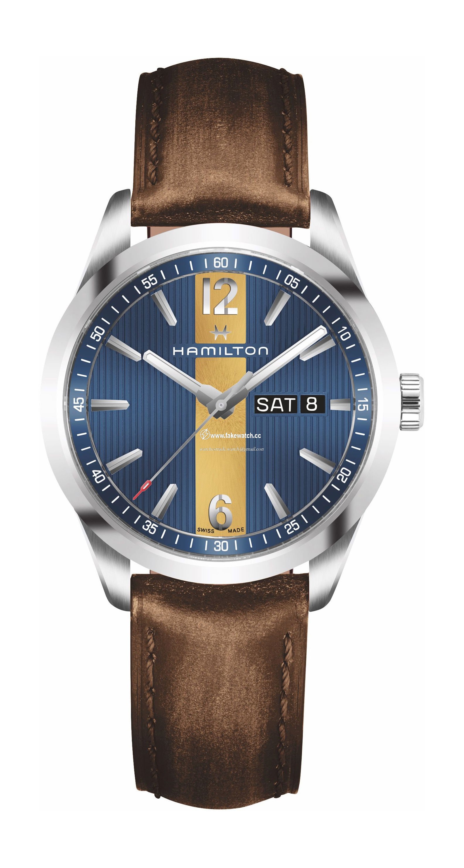 Hamilton Broadway Day Date Quartz H43311541